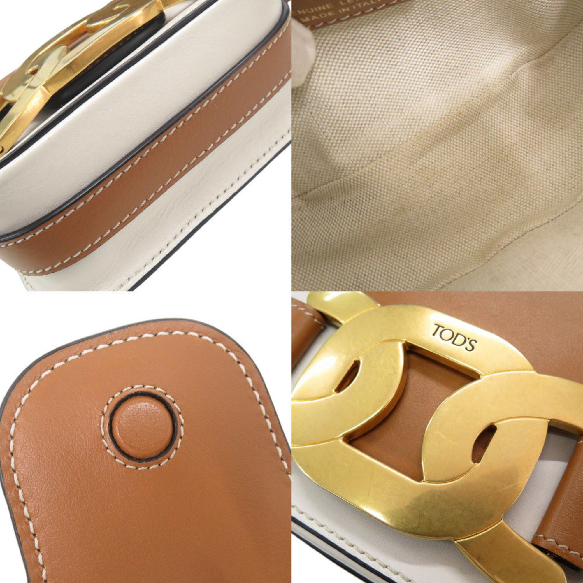 Tod's Tod's Kate Leather Brown Shoulder Bag 0229 Size ONE SIZE - 9 Thumbnail