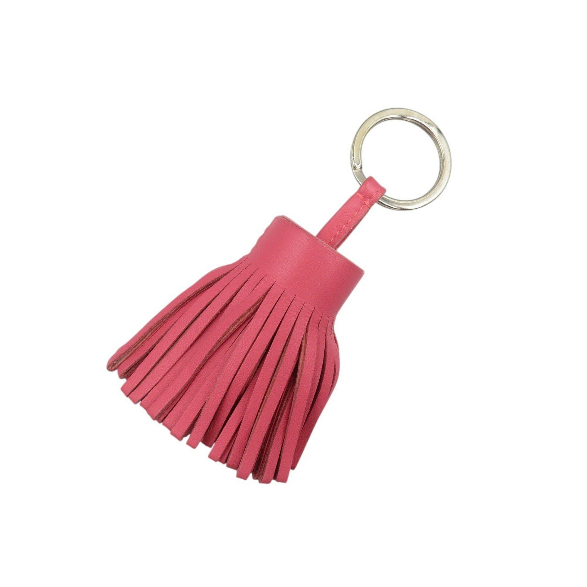 Hermes Hermès Carmen Anjo Milo Silver Hardware Rose Azalee Pink Key Ring 1347 HERMES Size ONE SIZE - 2 Thumbnail