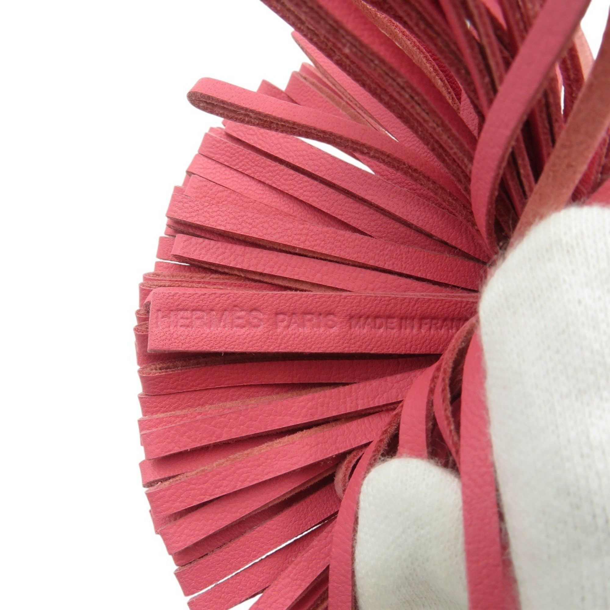 Hermes Hermès Carmen Anjo Milo Silver Hardware Rose Azalee Pink Key Ring 1347 HERMES Size ONE SIZE - 3 Thumbnail