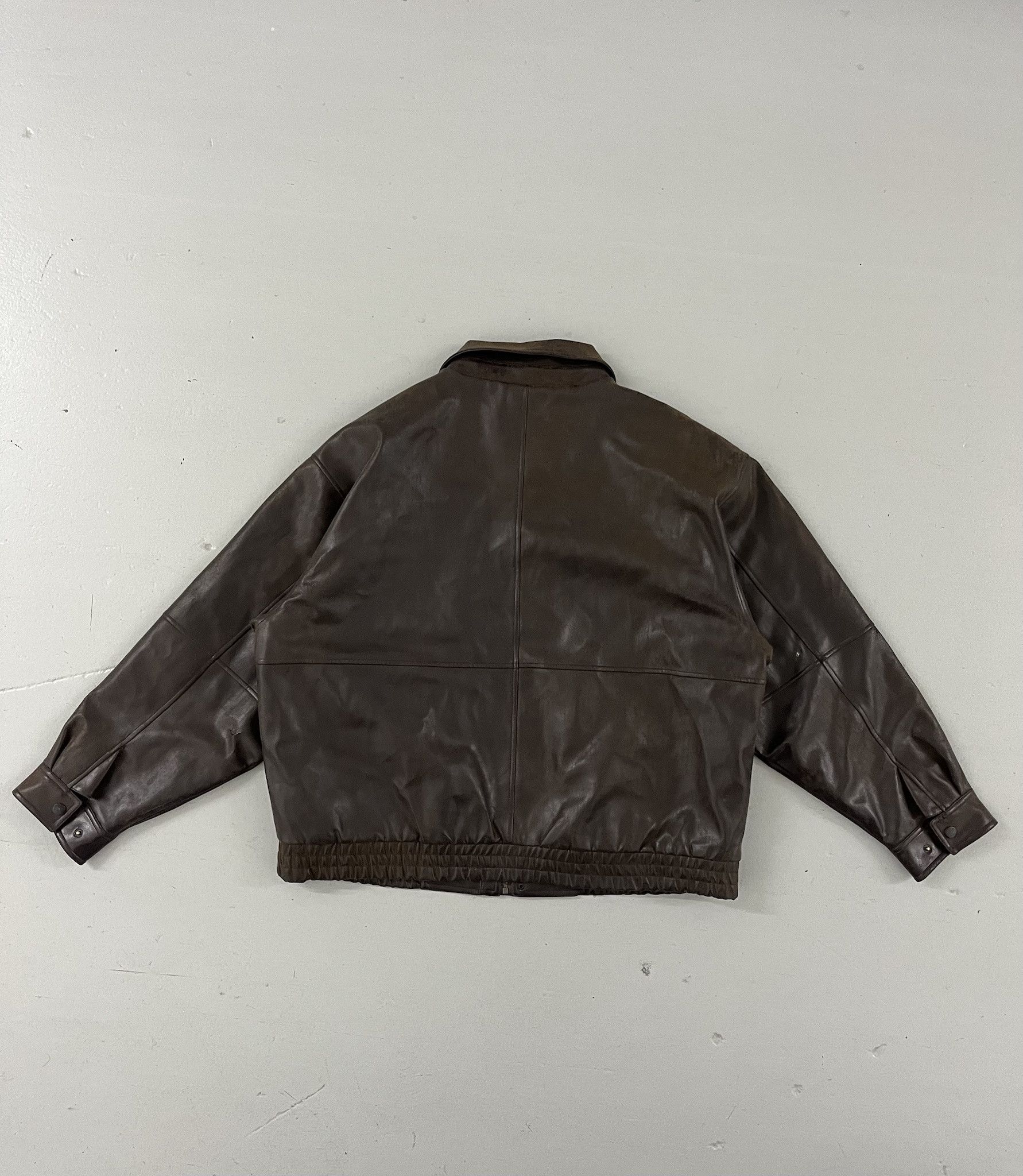 Leather Vintage Leather Jacket 90s Sherpa Lined Mountain Club Leather Coat Size XL Size US XL / EU 56 / 4 - 3 Thumbnail