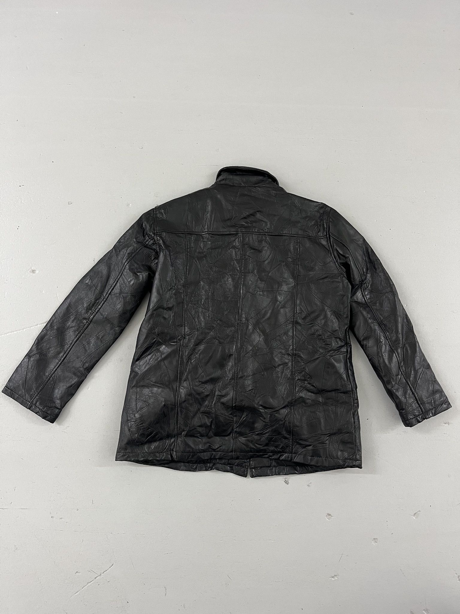 Leather Vintage Leather Jacket Patchwork Turod Court Lined Leather Coat Size L Size US L / EU 52-54 / 3 - 3 Thumbnail