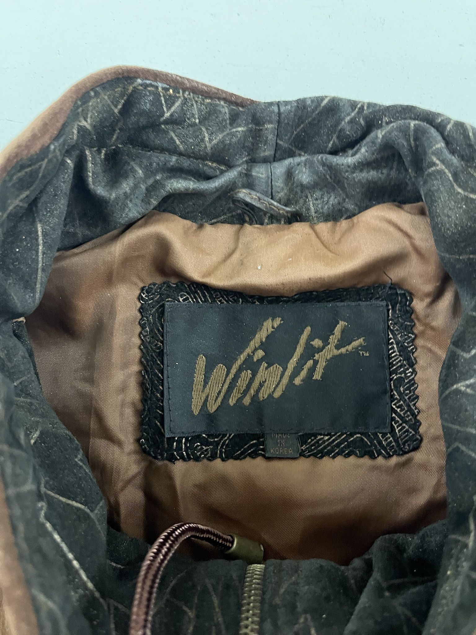 Leather Vintage Leather Jacket 90s Windridge Suede Patterned Leather Coat Size L Size US L / EU 52-54 / 3 - 2 Thumbnail