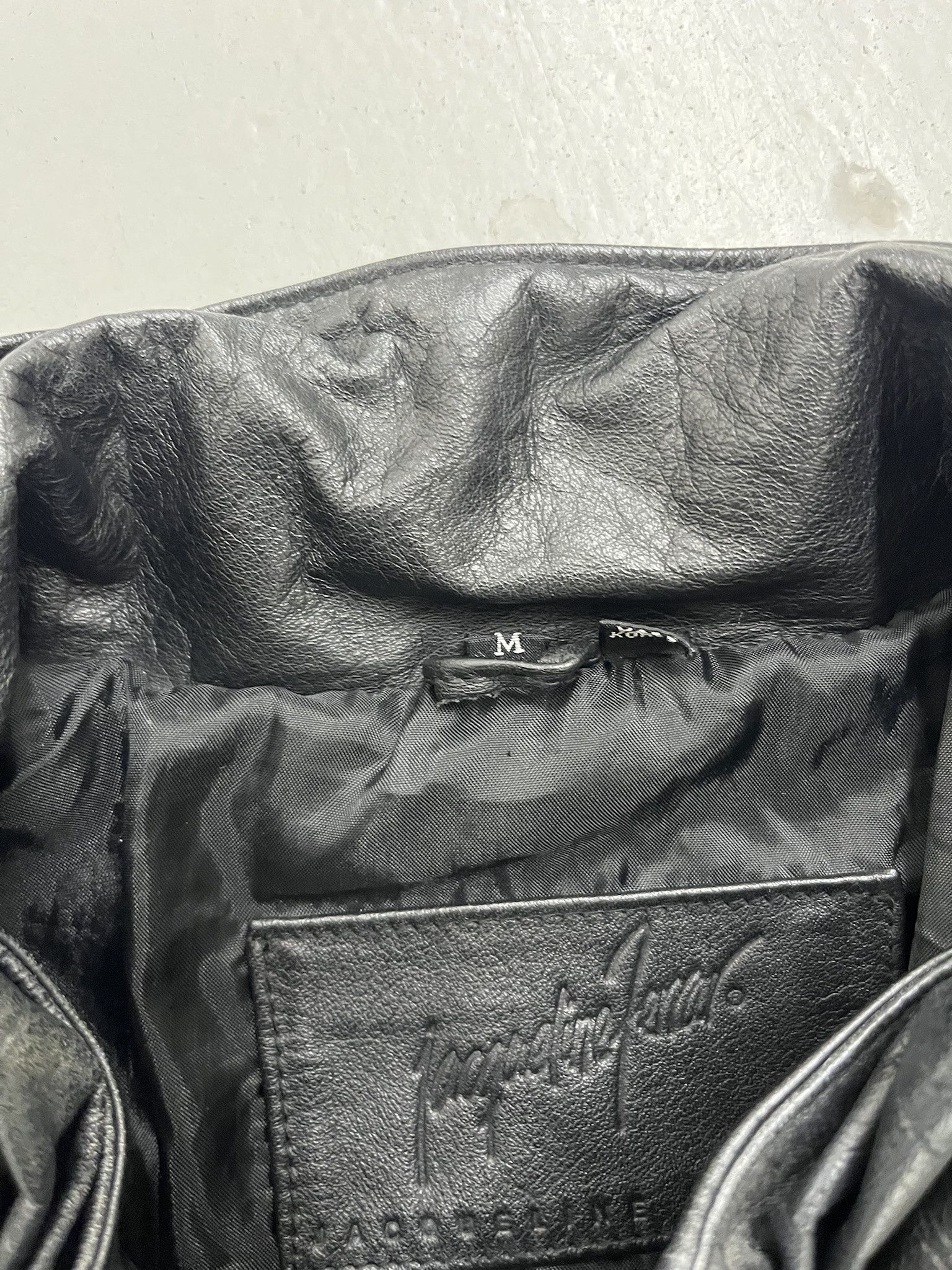 Leather × Wilsons Leather Vintage Leather Jacket 90s Black Leather Jacqueline Ferrer Leather Coat Size M Size US M / EU 48-50 / 2 - 3 Thumbnail