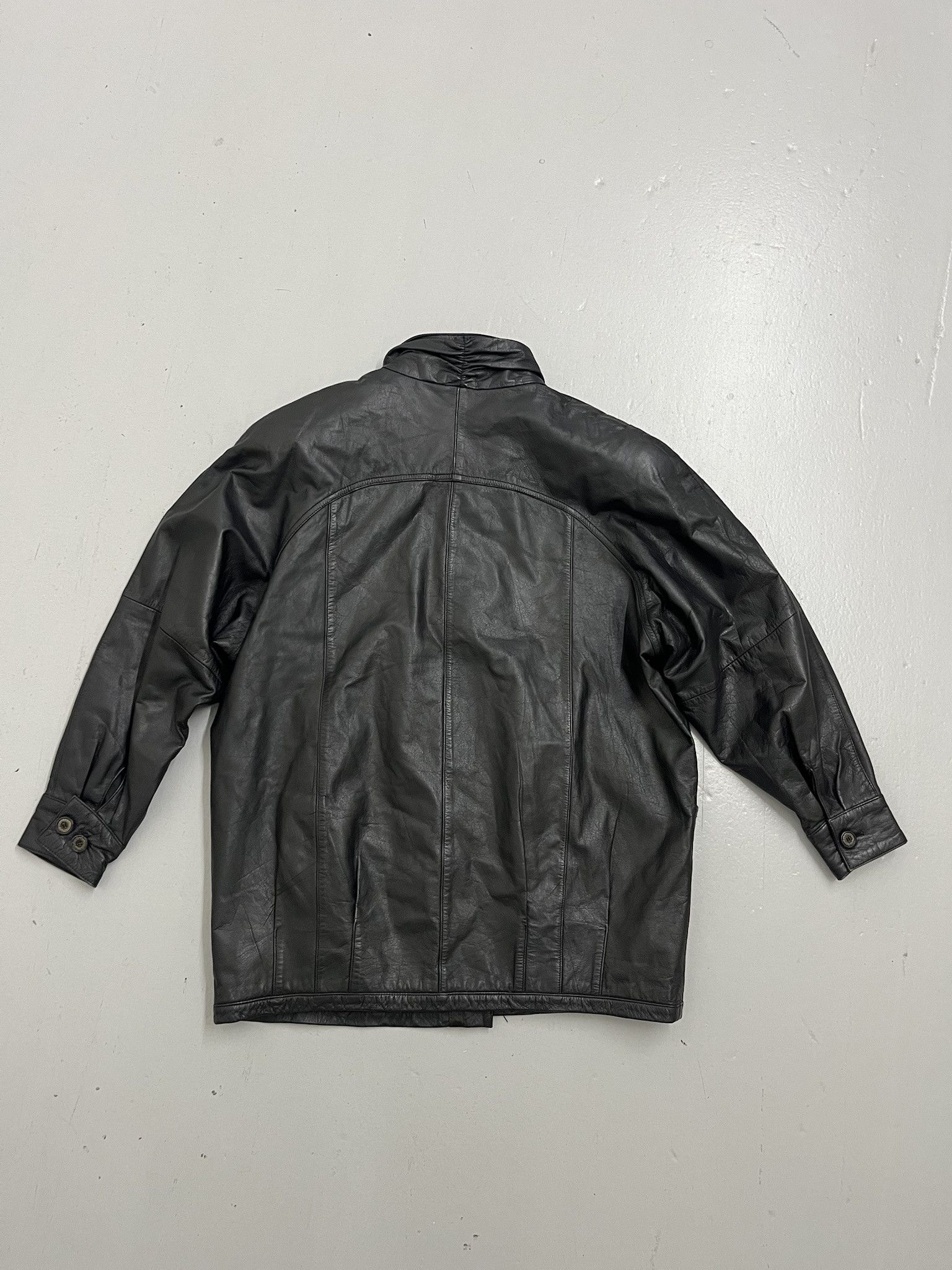 Leather × Wilsons Leather Vintage Leather Jacket 90s Black Leather Jacqueline Ferrer Leather Coat Size M Size US M / EU 48-50 / 2 - 4 Thumbnail