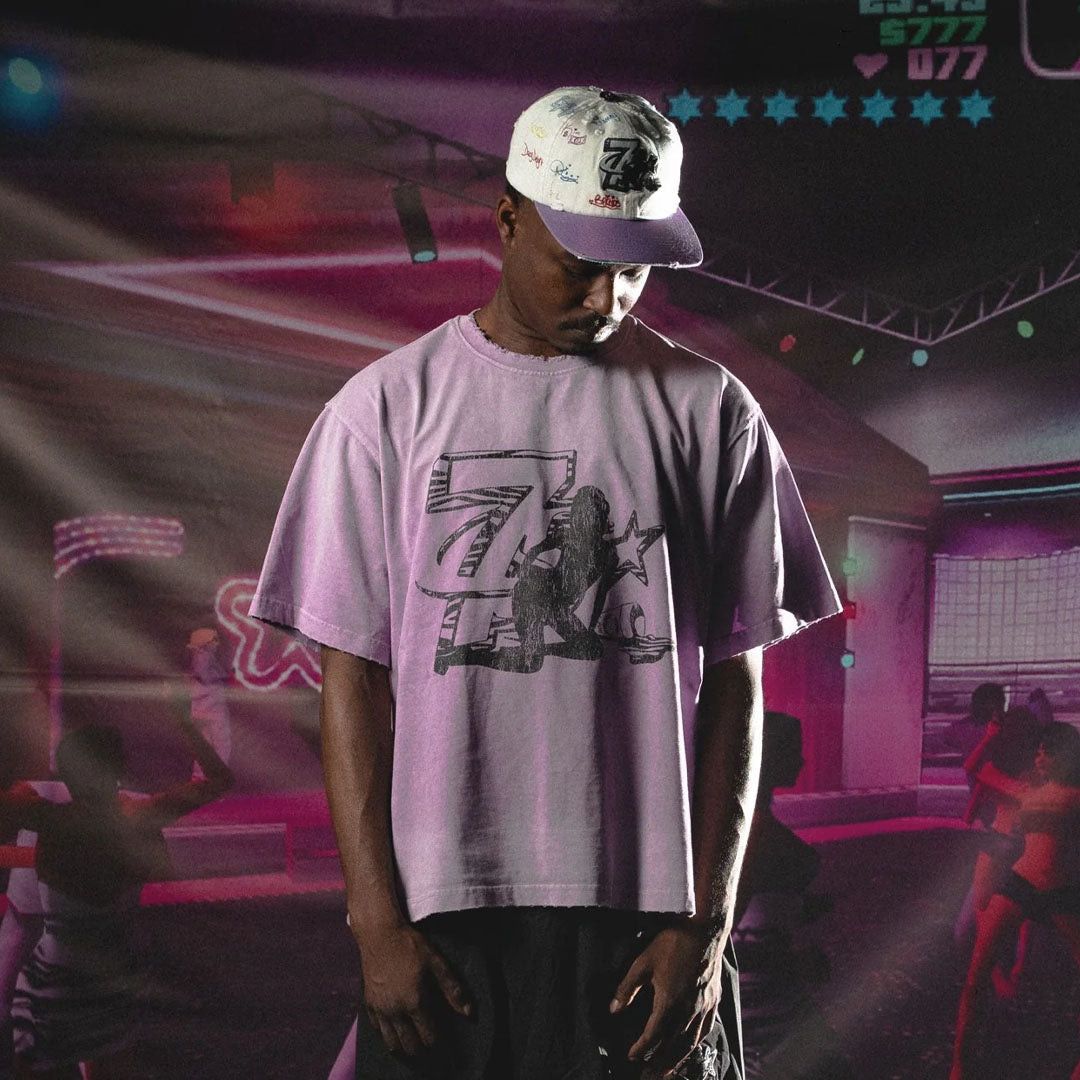 TRIPLE SEVENS Trap Security Purple Tee Size US S / EU 44-46 / 1 - 2 Thumbnail