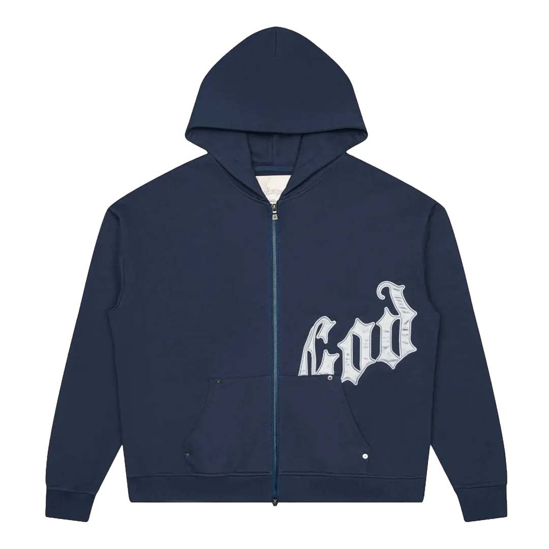 Godspeed Navy Grey Sweatsuit Hoodie & Sweatpants Set Size US L / EU 52-54 / 3 - 2 Thumbnail