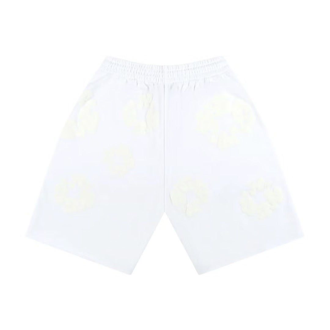 DENIM TEARS Mono Cotton Wreath Shorts White Size US 30 / EU 46 - 2 Thumbnail
