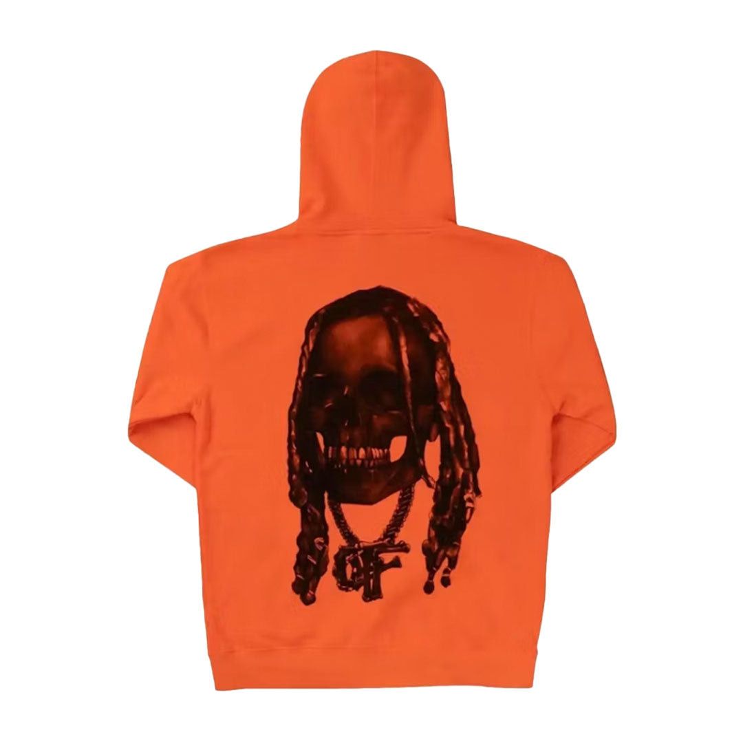 Revenge Durk Bones Hoodie Orange Size US XXL / EU 58 / 5 - 2 Thumbnail
