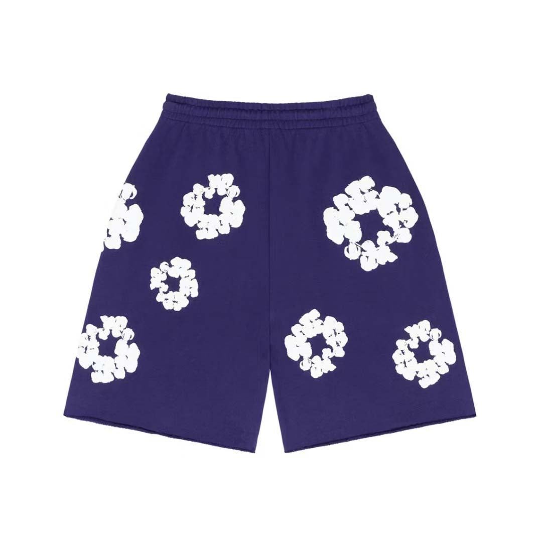 DENIM TEARS The Cotton Wreath Shorts Purple Size US 34 / EU 50 - 2 Thumbnail