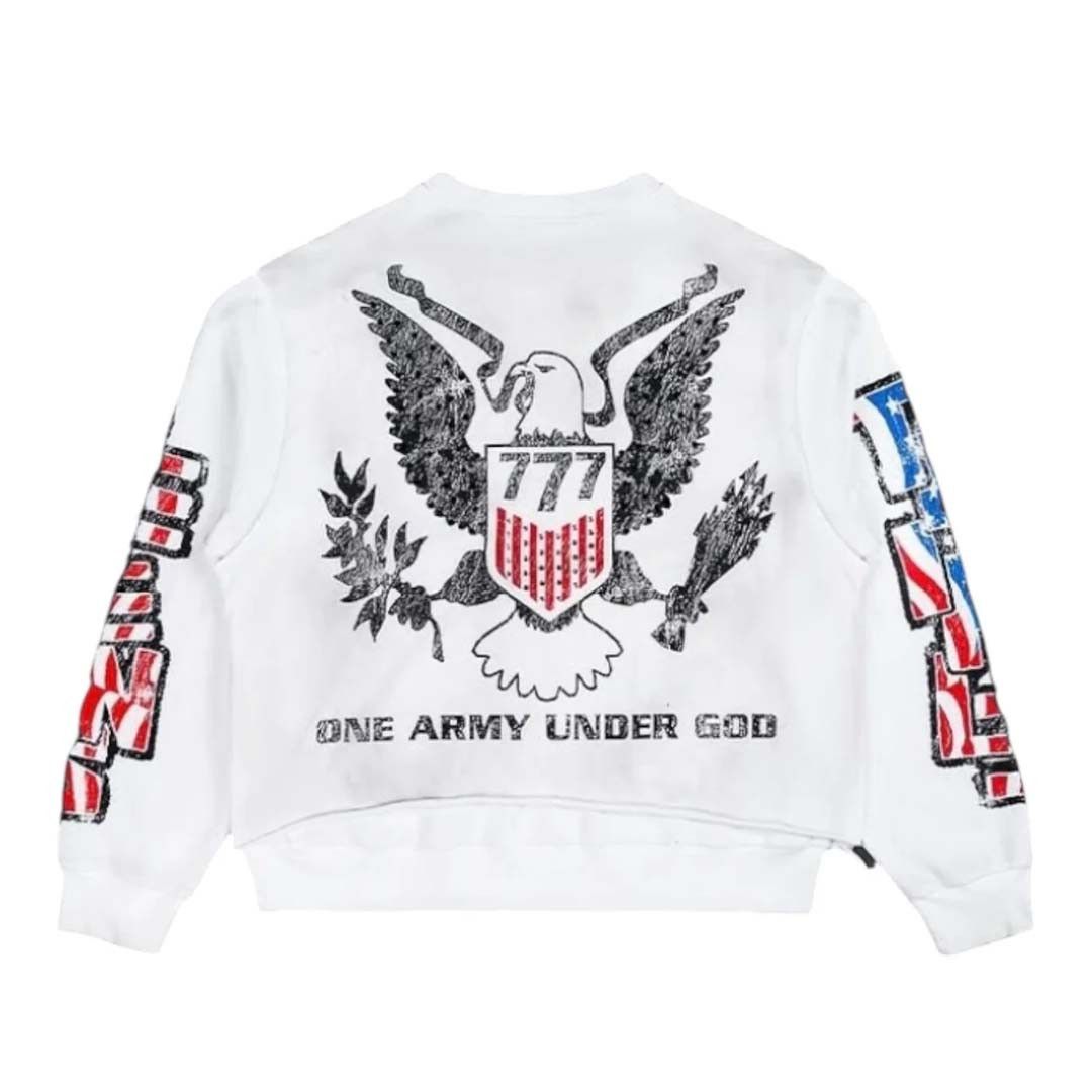 TRIPLE SEVENS Trade War Long Sleeve Thermal White Tee Size US M / EU 48-50 / 2 - 2 Thumbnail
