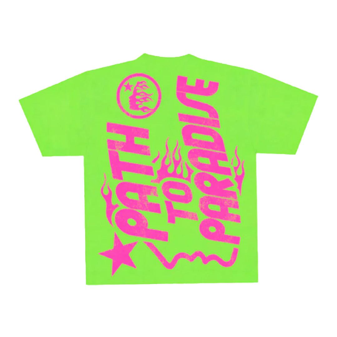 HELLSTAR Jesus Emblem Tee Lime Neon Green Size US S / EU 44-46 / 1 - 2 Thumbnail