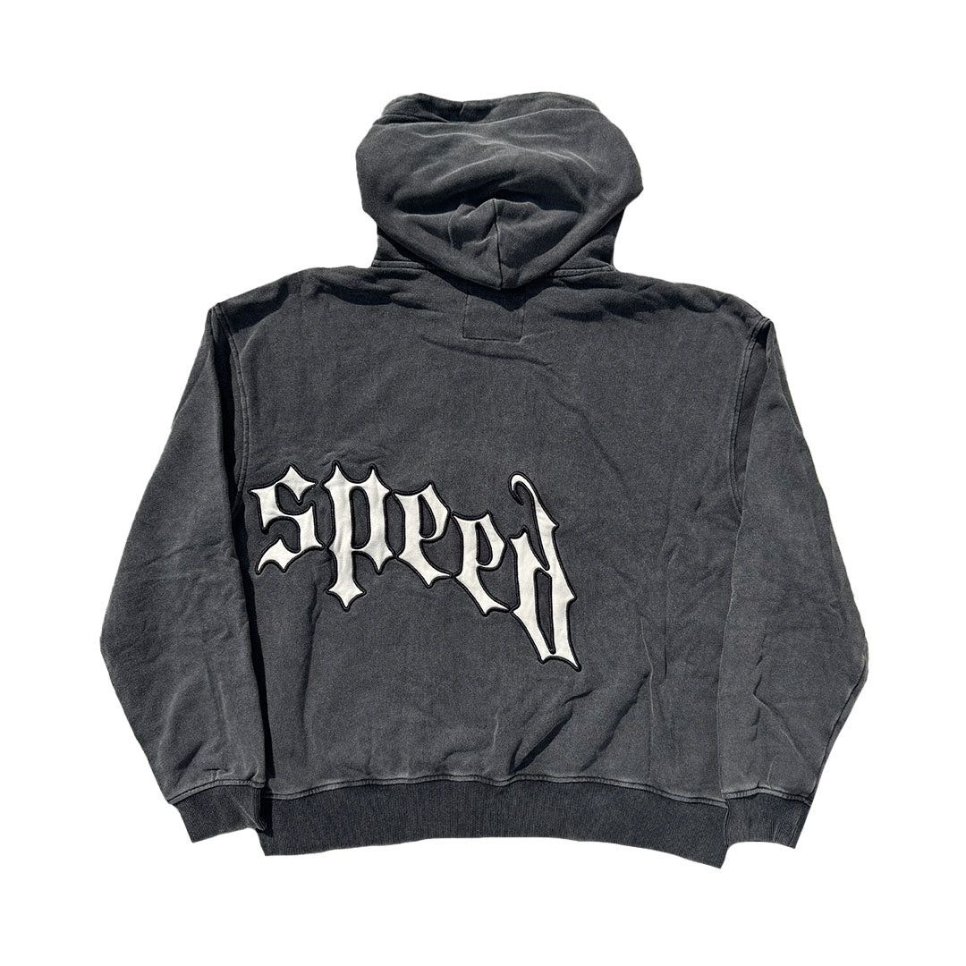Godspeed Big Logo Grey Wash Hoodie Size US XXL / EU 58 / 5 - 2 Thumbnail