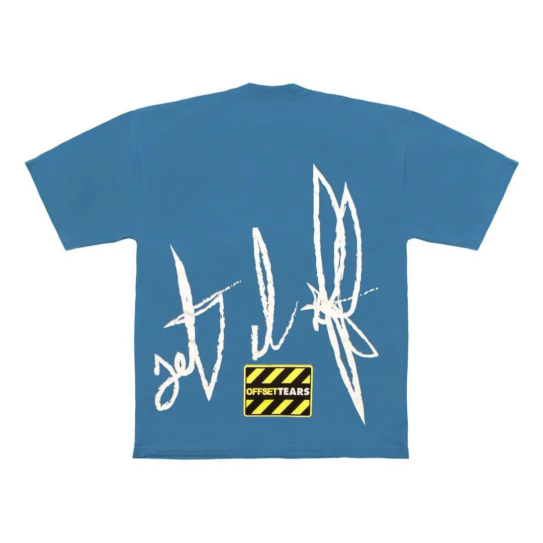DENIM TEARS x Offset Set It Off #4 Tee Blue T-shirts Size US M / EU 48-50 / 2 - 2 Thumbnail