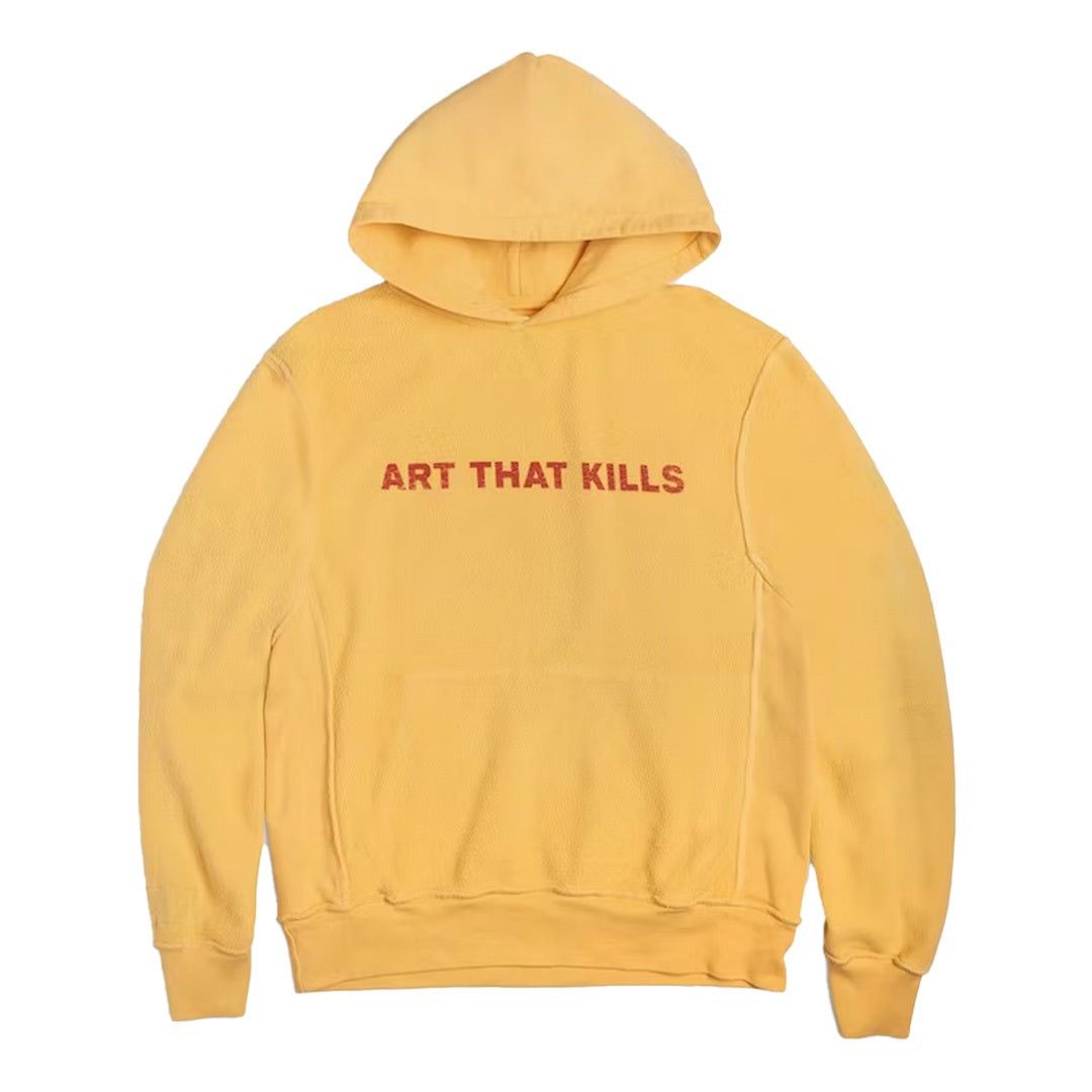 Gallery Dept. ART THAT KILLS Reversible Logo Hoodie Yellow Size US XXL / EU 58 / 5 - 3 Thumbnail