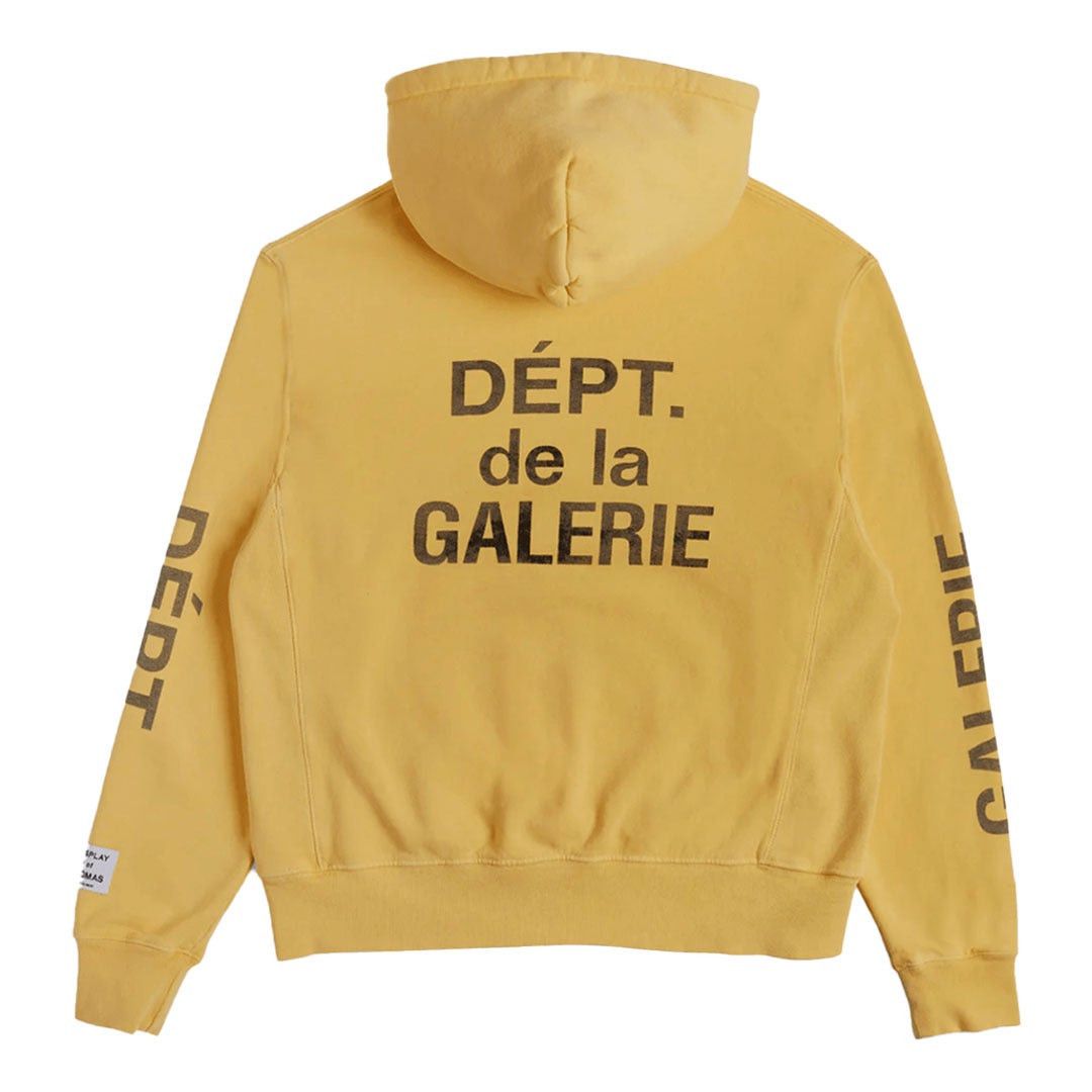 Gallery Dept. ART THAT KILLS Reversible Logo Hoodie Yellow Size US XXL / EU 58 / 5 - 2 Thumbnail