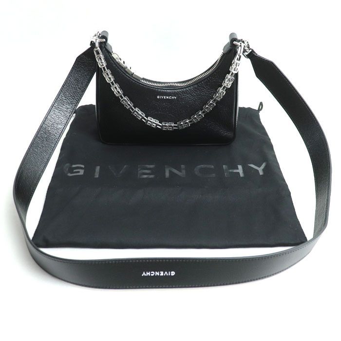 Givenchy Givenchy Givenchy Moon Cutout Leather 2way Shoulder Bag Leather Shoulder Bag BB50QKB1LD DUTY FREE for USA Size ONE SIZE - 7 Thumbnail