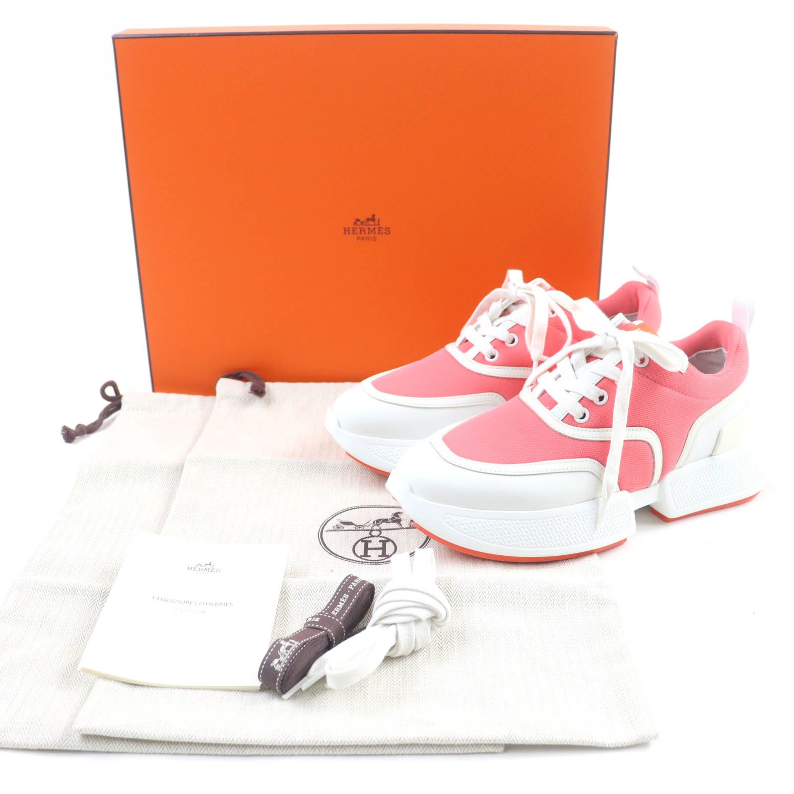 Hermes Hermes Hermes Leather Sneakers Leather Shoes DUTY FREE for USA Size ONE SIZE - 2 Thumbnail