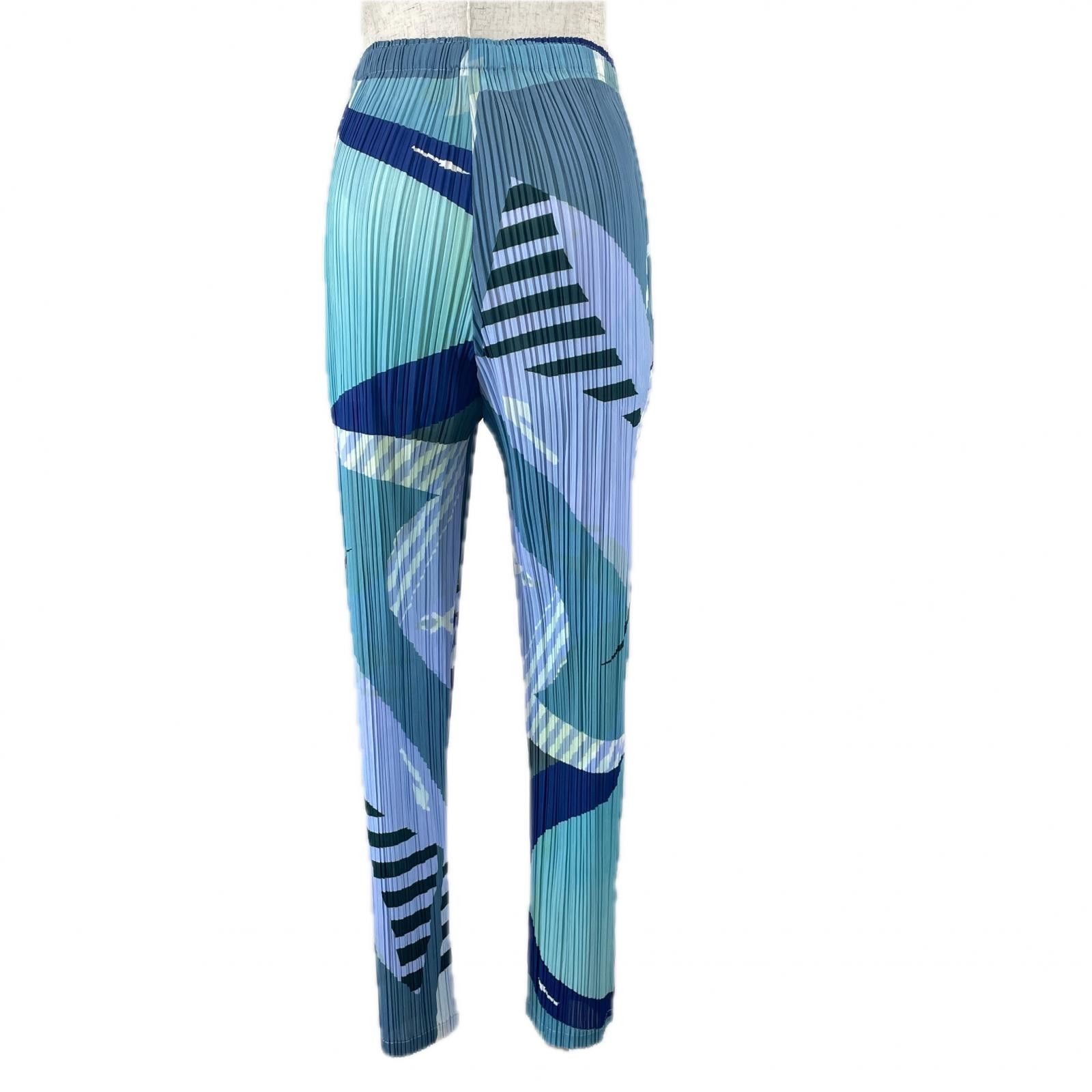 Issey Miyake Issey Miyake PLEATS PLEASE Pleated Polyester Pants Others Pants PP31JF673 DUTY FREE for USA Size ONE SIZE - 3 Thumbnail
