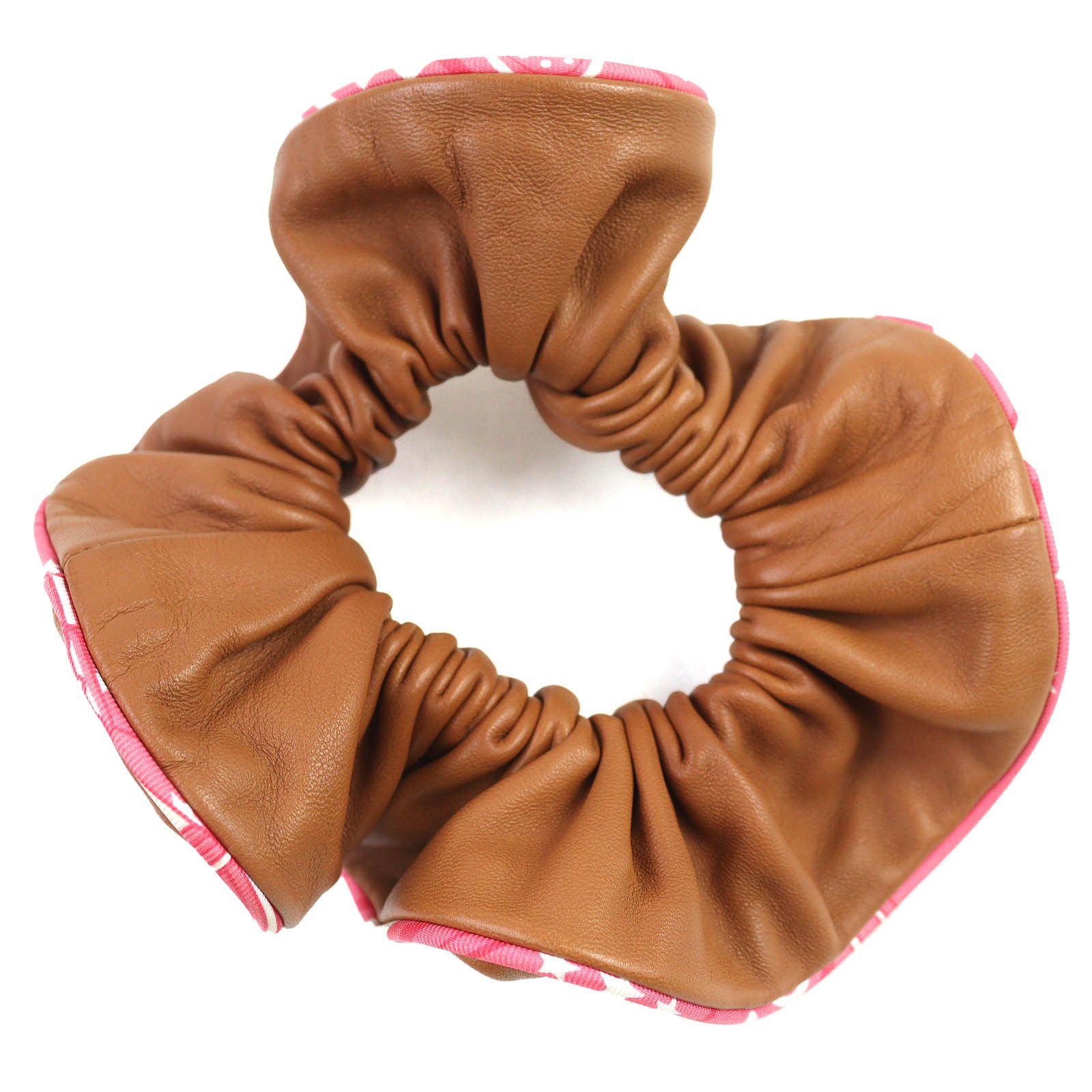 Hermes Hermes Hermes Claudia Chou Chou Clous de Sel Silk Hair Accessory Leather Other DUTY FREE for USA Size ONE SIZE - 3 Thumbnail