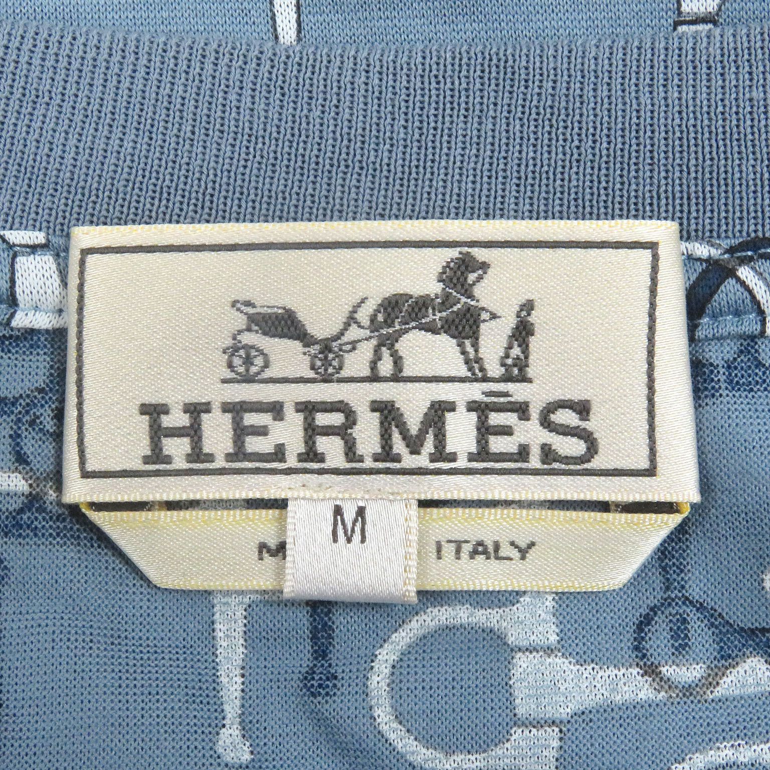 Hermes Hermes Hermes Cotton T-shirt Cotton T-Shirts DUTY FREE for USA Size ONE SIZE - 4 Thumbnail