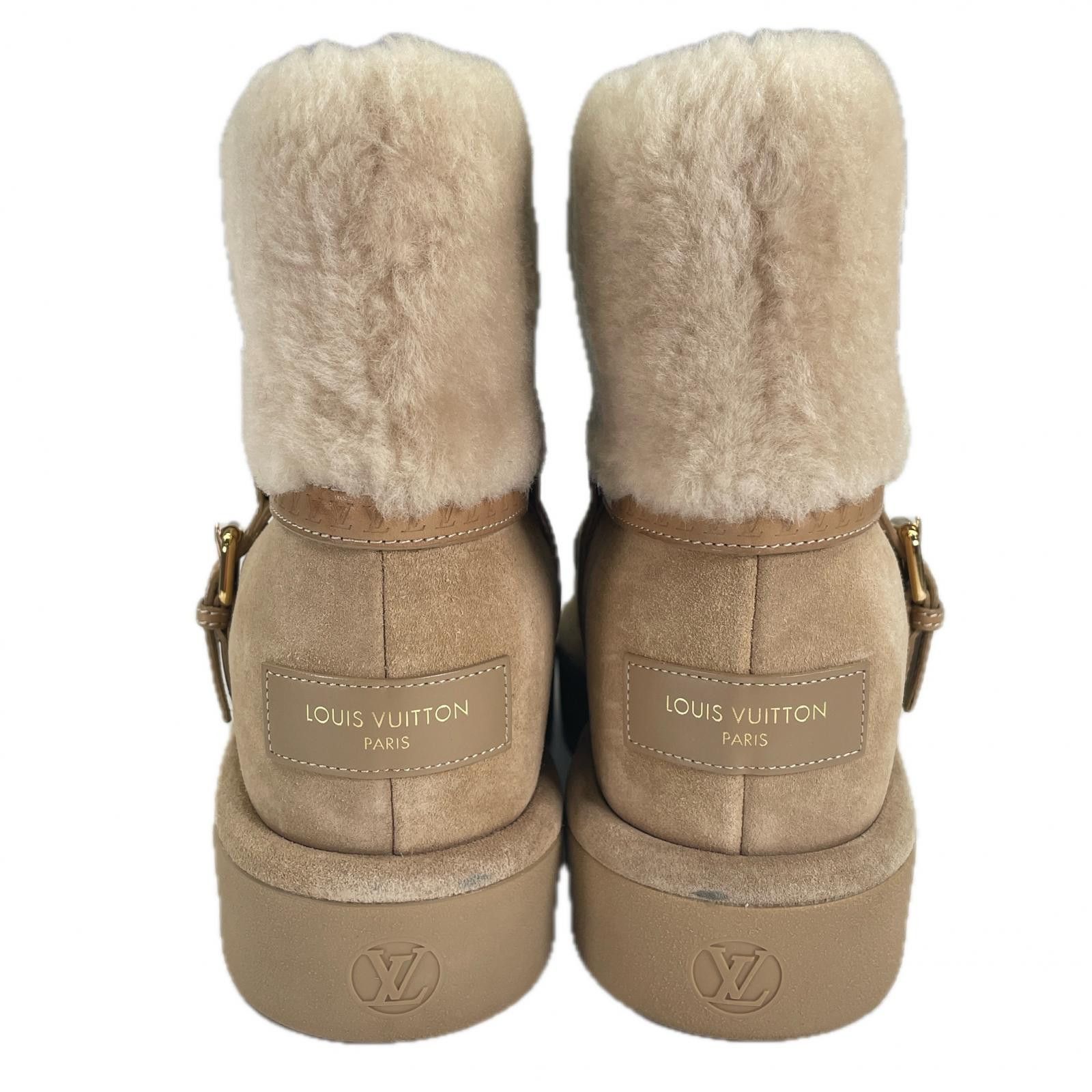 Louis Vuitton Louis Vuitton Louis Vuitton Mouton Short Boots Leather Shoes DUTY FREE for USA Size ONE SIZE - 3 Thumbnail