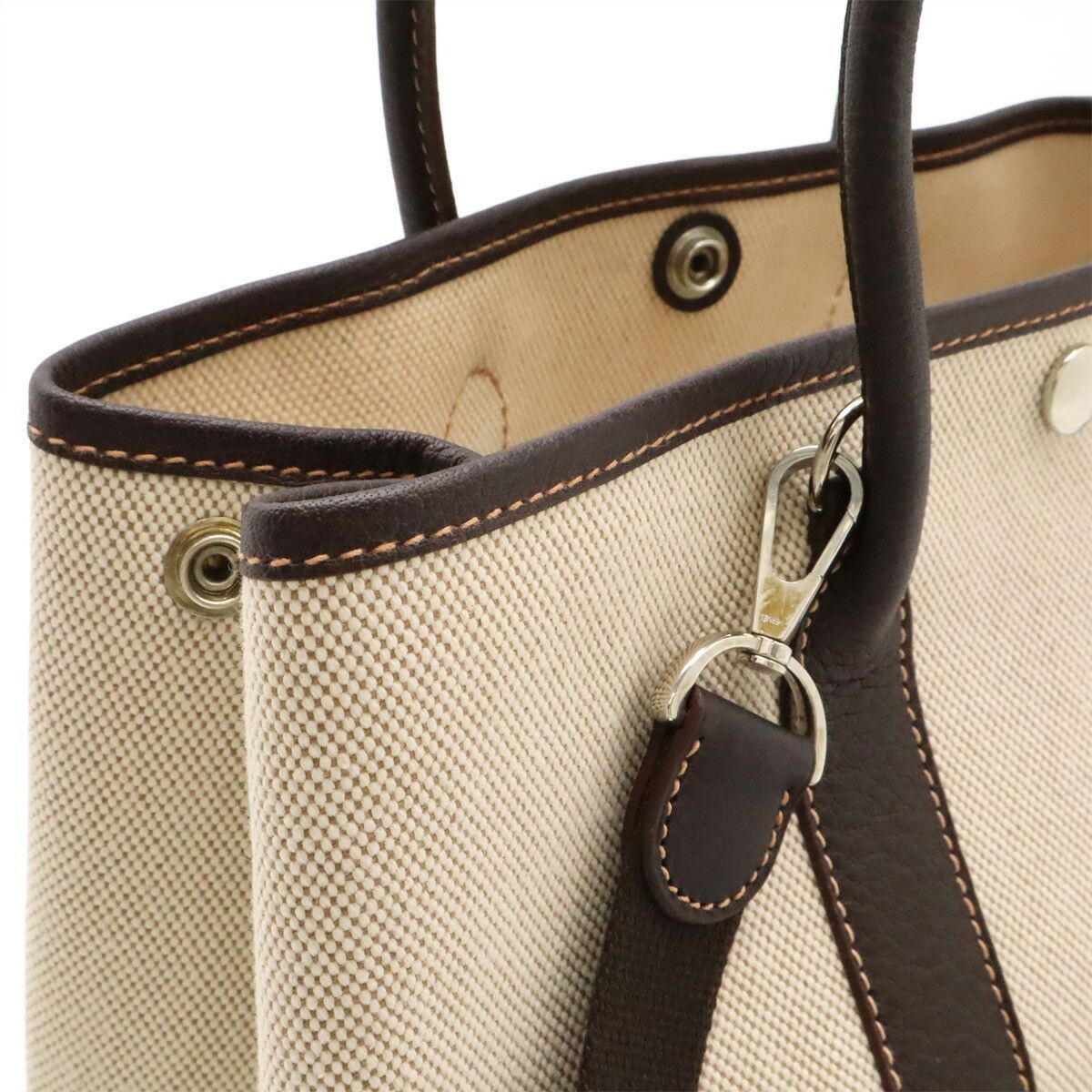 Hermes Hermes Hermes Garden Party TPM Toilè H 2way Bag Canvas Tote Bag Stamp H (2004) DUTY FREE for USA Size ONE SIZE - 4 Thumbnail