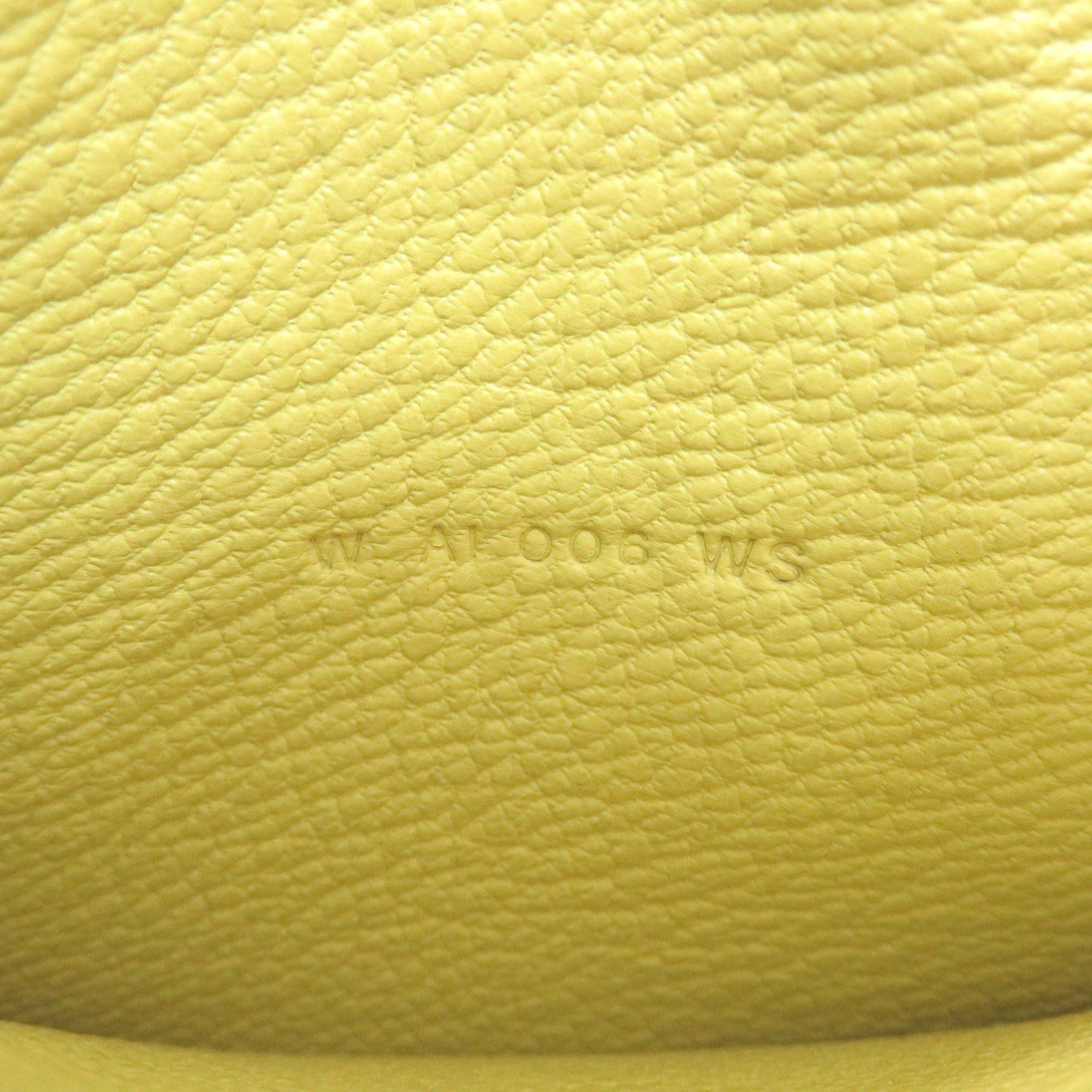 Hermes Like new Hermès Bearn card case, Chevre Mysore, lime, W stamp (made in 2024), yellow, 1650 HERMES Size ONE SIZE - 9 Thumbnail
