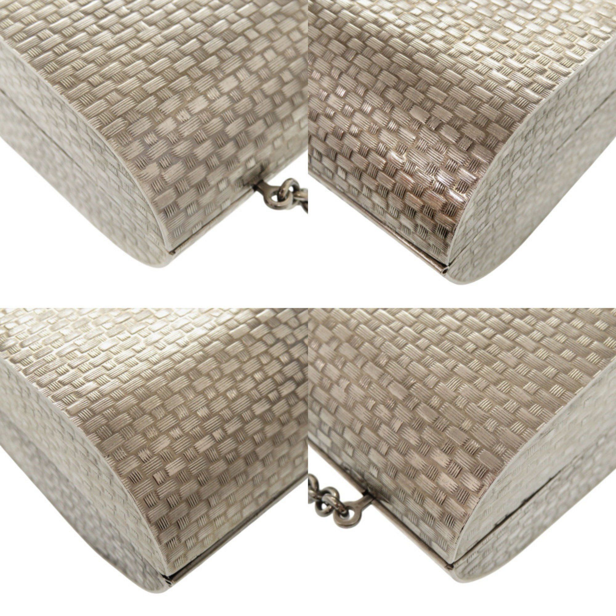 Gucci Gucci 725758 Metal Crystal Silver Chain Shoulder Bag 0347 GUCCI Size ONE SIZE - 4 Thumbnail