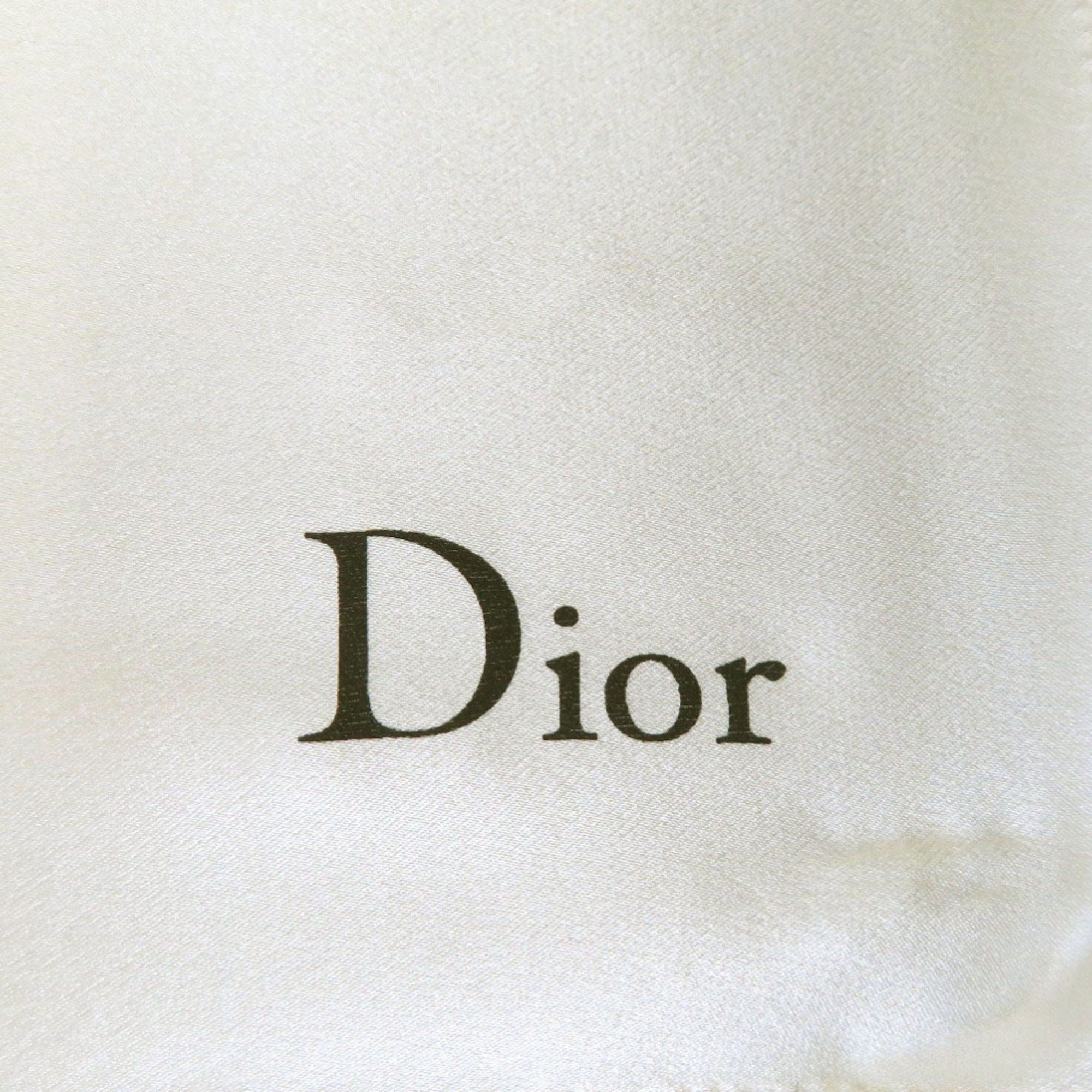 Dior Christian Dior J'ADORE DIOR Scarf/Muffler with Heart, Ribbon, and Flower Design, Silk, White, 0026, for Girls Size ONE SIZE - 6 Thumbnail