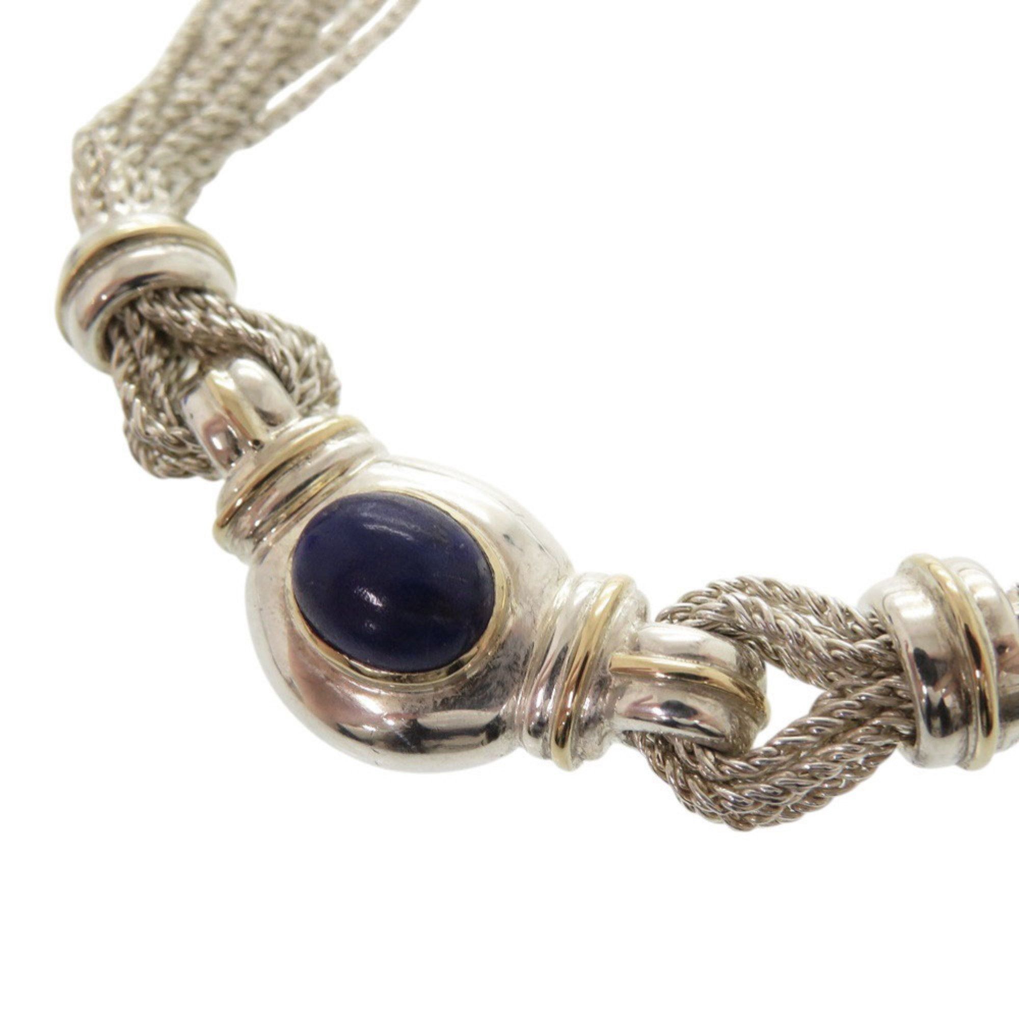 Tiffany & Co. Tiffany & Co. Vintage Multi-Strand 925 Sterling Silver Necklace with Lapis Lazuli, 18K Yellow Gold, 0535 Size ONE SIZE - 3 Thumbnail