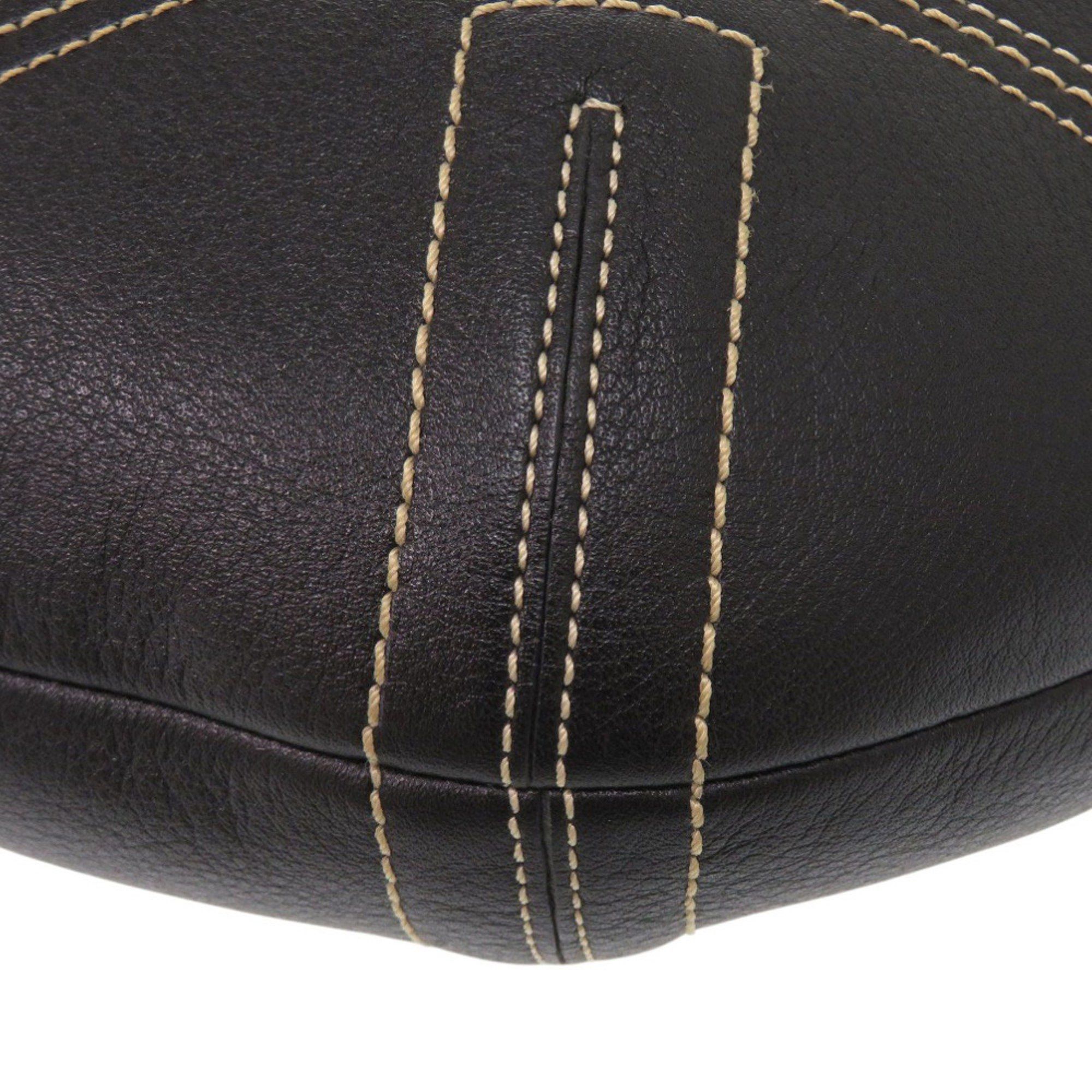 Coach Coach Leather Black One-Shoulder Bag 0015 COACH Size ONE SIZE - 4 Thumbnail
