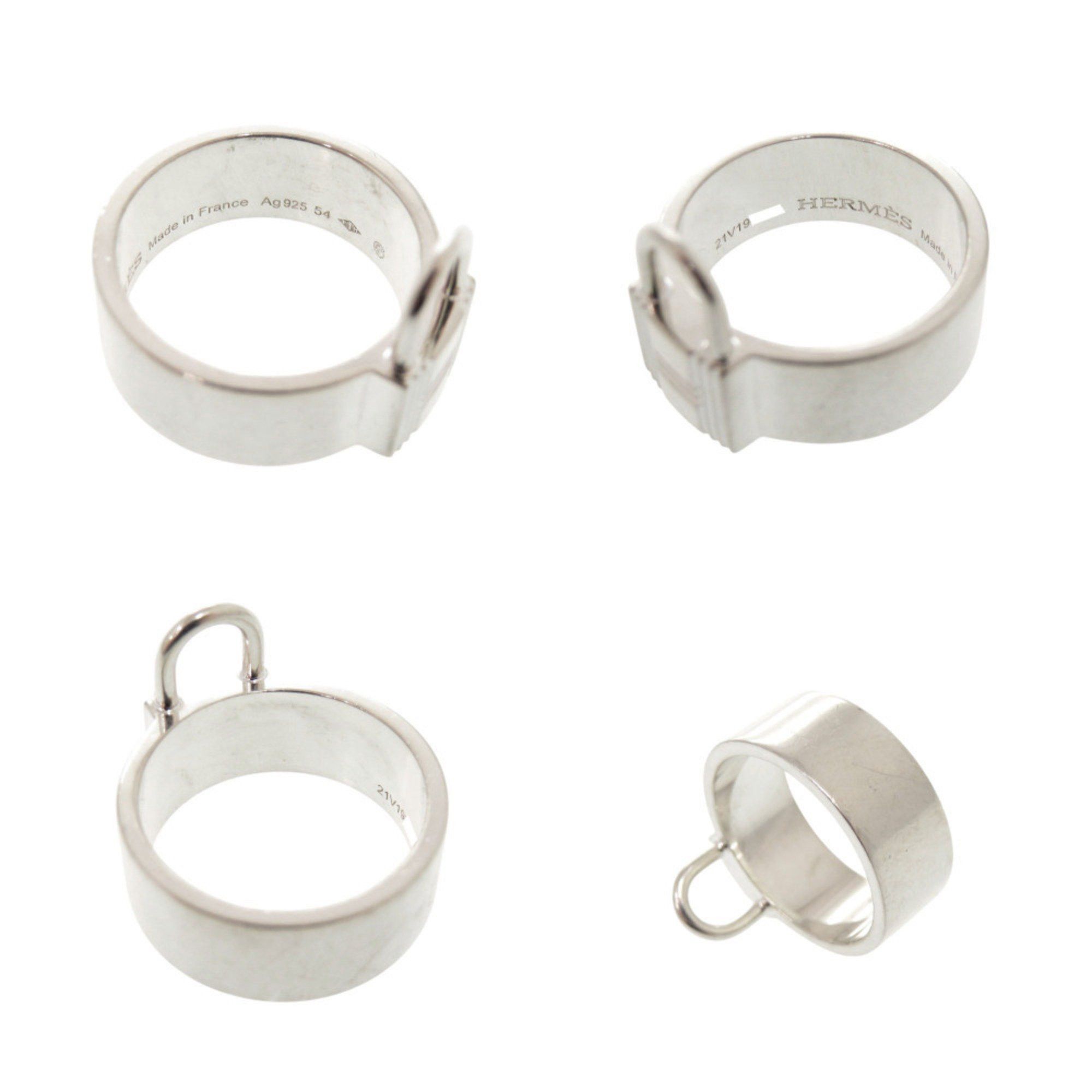 Hermes Hermes Alpha Kelly Silver 925 #54 Ring 0950 HERMES Size ONE SIZE - 6 Thumbnail