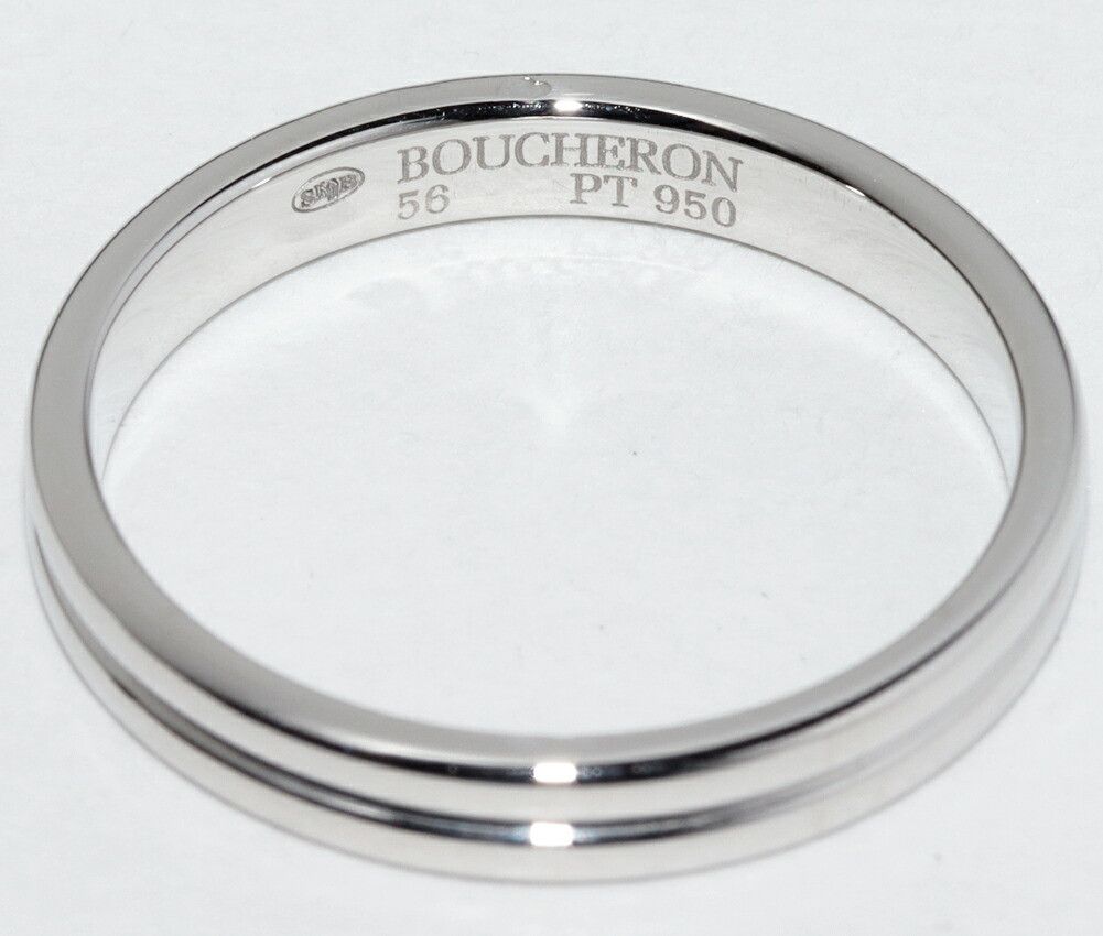 Other Boucheron Boucheron Godron Ring Pt950 Ring Size 15.5 Metal Ring JAL00113 DUTY FREE for USA Size ONE SIZE - 5 Thumbnail