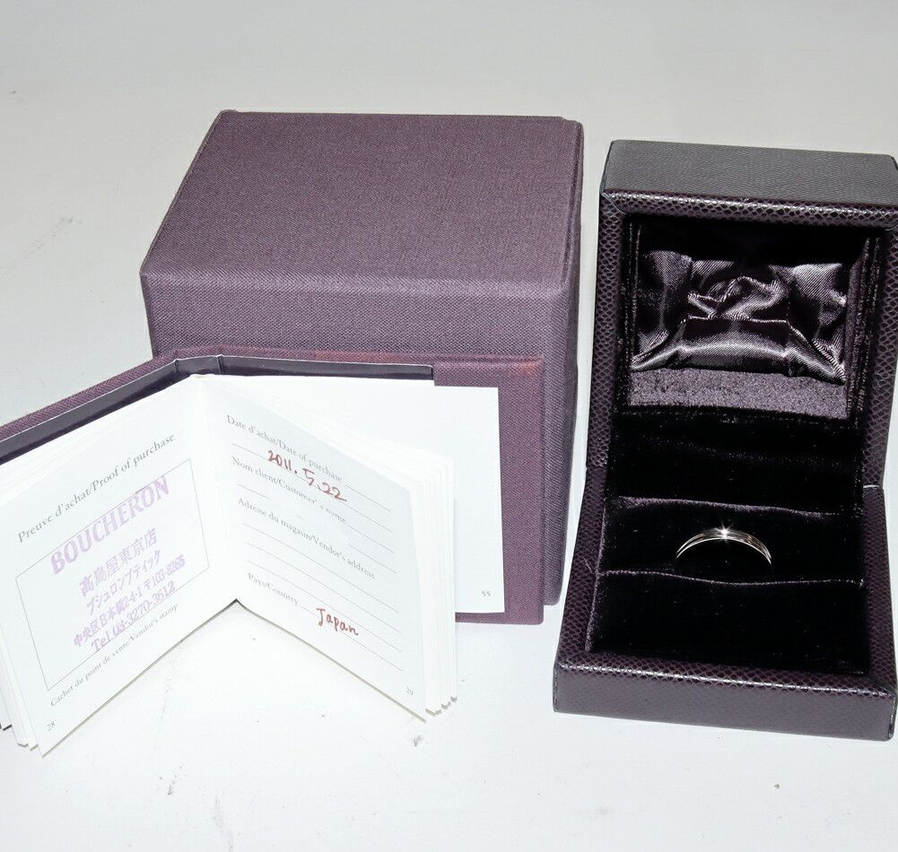 Other Boucheron Boucheron Godron Ring Pt950 Ring Size 15.5 Metal Ring JAL00113 DUTY FREE for USA Size ONE SIZE - 3 Thumbnail