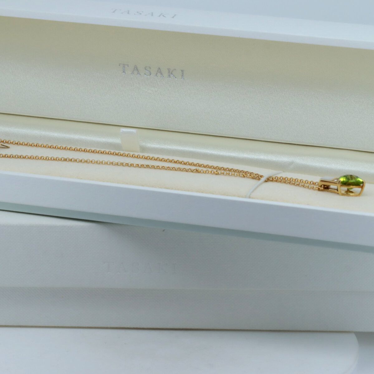 Other Tasaki Tasaki Peridot Shell Diamond Au750 Necklace Crocodile skin Necklace DUTY FREE for USA Size ONE SIZE - 6 Thumbnail