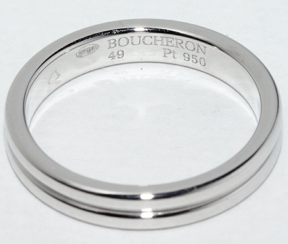 Other Boucheron Boucheron Godron Ring Pt950 Ring Size 9 Metal Ring JAL00113 DUTY FREE for USA Size ONE SIZE - 5 Thumbnail