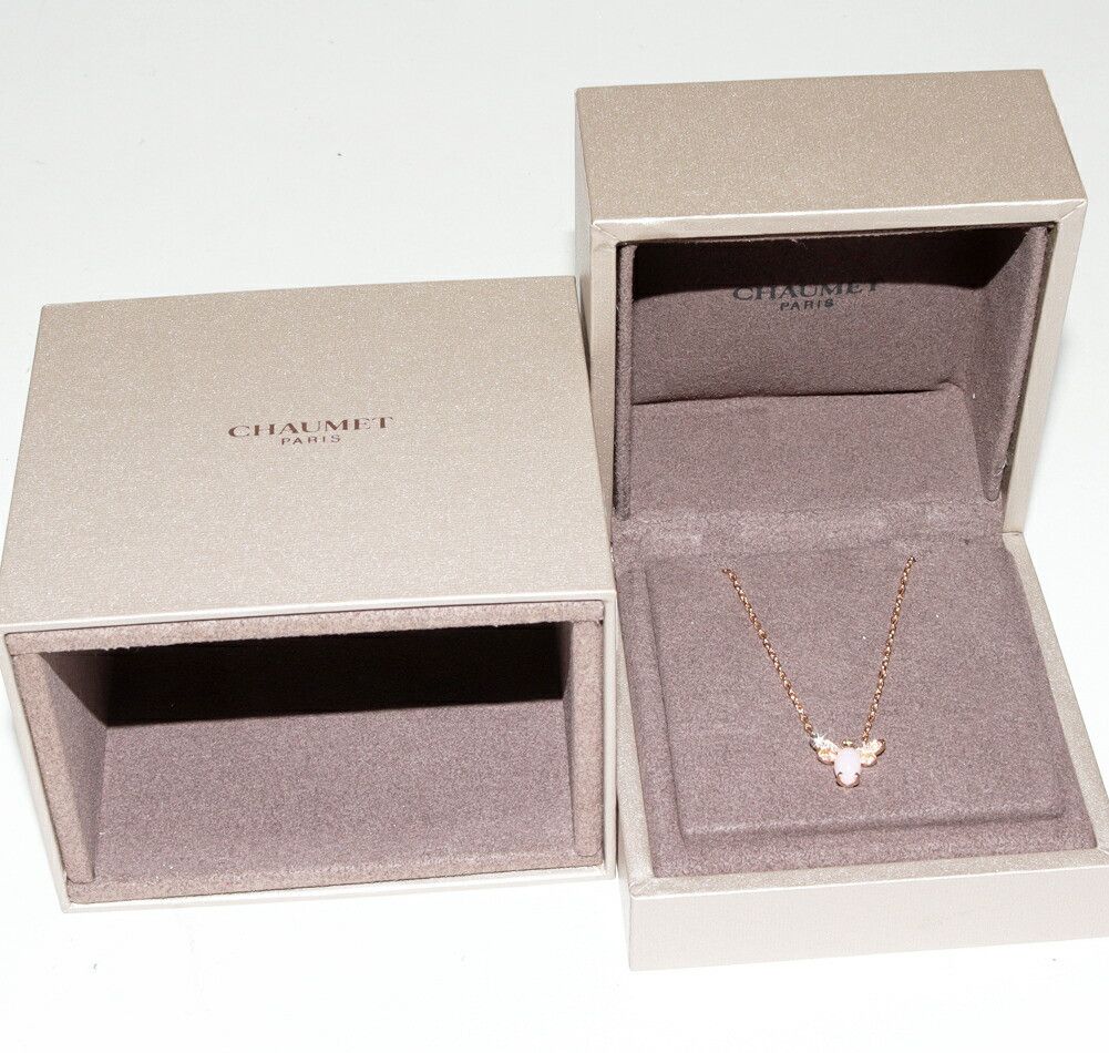 Other Chaumet Chaumet 18K Pink Gold Attrape-moi Pendant Necklace Calfskin Necklace DUTY FREE for USA Size ONE SIZE - 3 Thumbnail