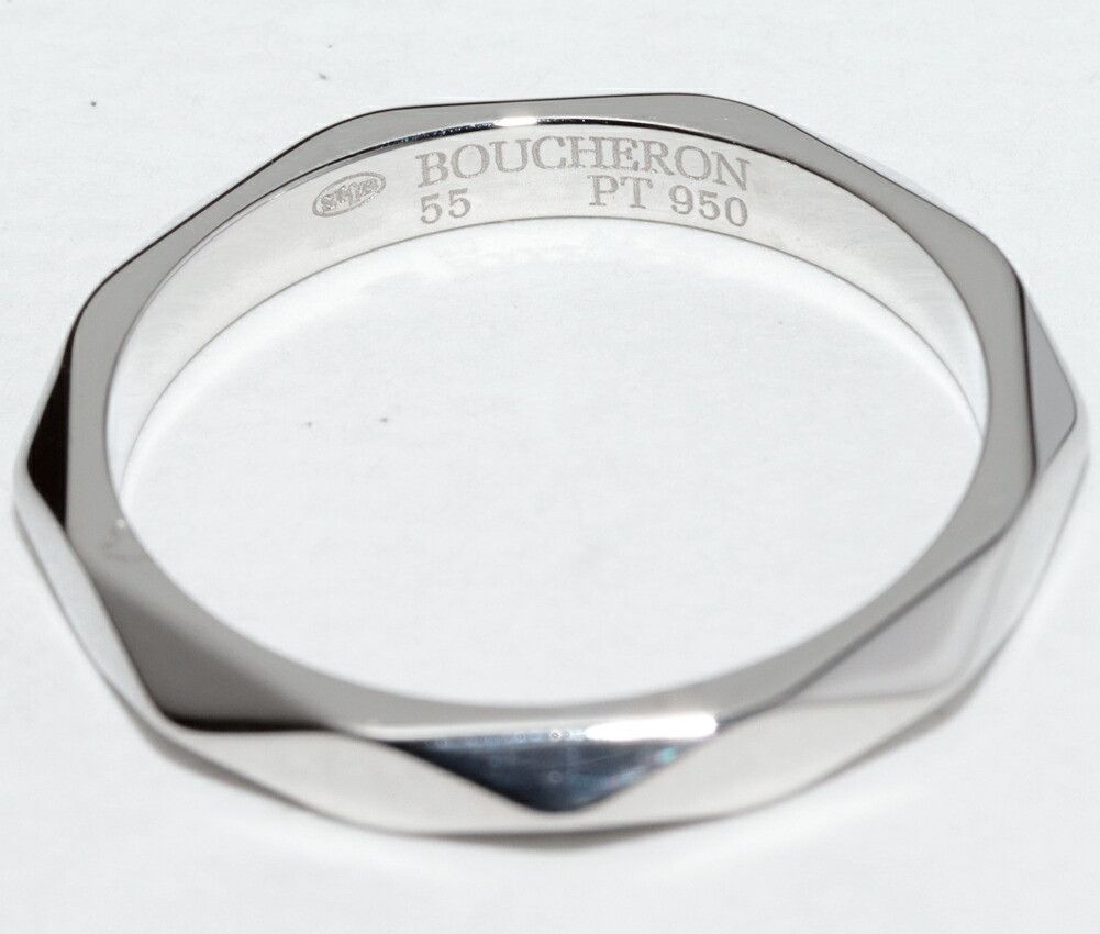 Other Boucheron Boucheron Facette Pt950 Ring Size 14.5 Metal Ring JAL00014 DUTY FREE for USA Size ONE SIZE - 4 Thumbnail