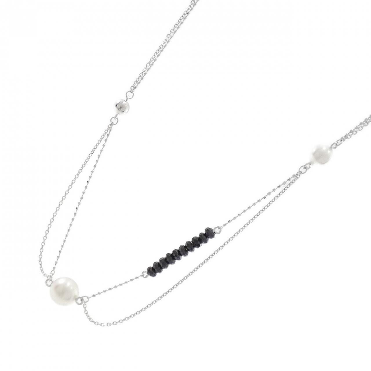 Other Tasaki Tasaki Akoya Pearl Au750 White Gold Necklace Calfskin Necklace DUTY FREE for USA Size ONE SIZE - 2 Thumbnail