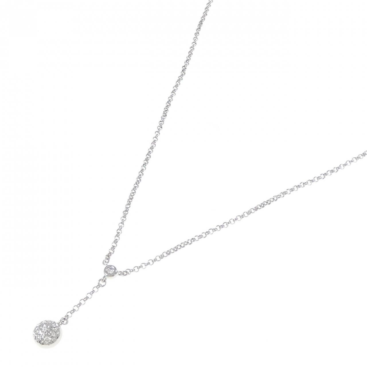 Other Tasaki Tasaki K14 White Gold Diamond Necklace Metal Necklace DUTY FREE for USA Size ONE SIZE - 2 Thumbnail