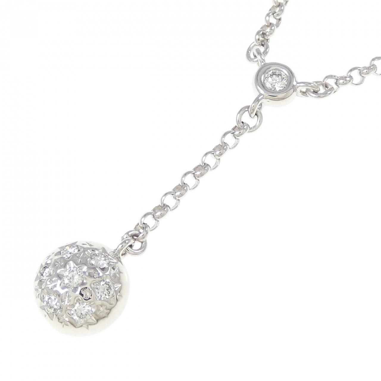 Other Tasaki Tasaki K14 White Gold Diamond Necklace Metal Necklace DUTY FREE for USA Size ONE SIZE - 3 Thumbnail