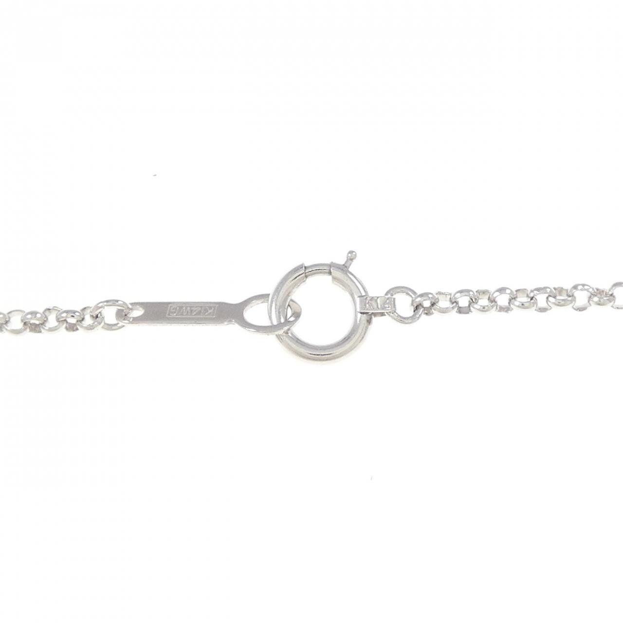 Other Tasaki Tasaki K14 White Gold Diamond Necklace Metal Necklace DUTY FREE for USA Size ONE SIZE - 5 Thumbnail