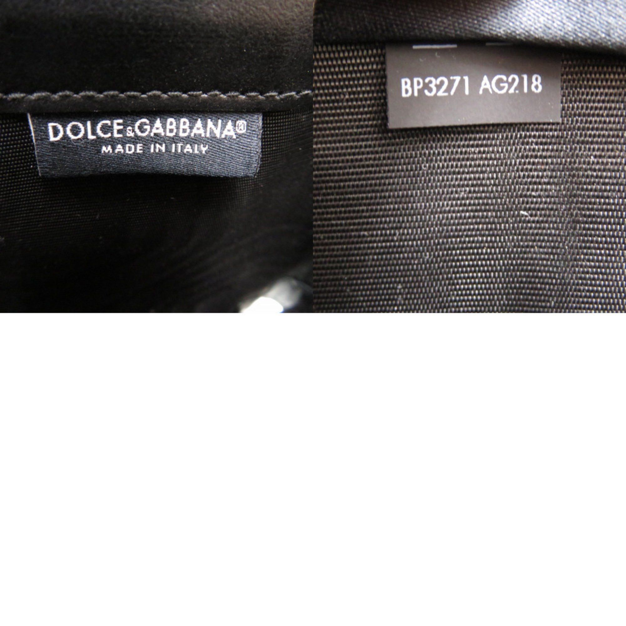 Dolce & Gabbana Dolce & Gabbana Leather Black Tri-fold Wallet 0658 DOLCE&GABBANA Size ONE SIZE - 10 Thumbnail