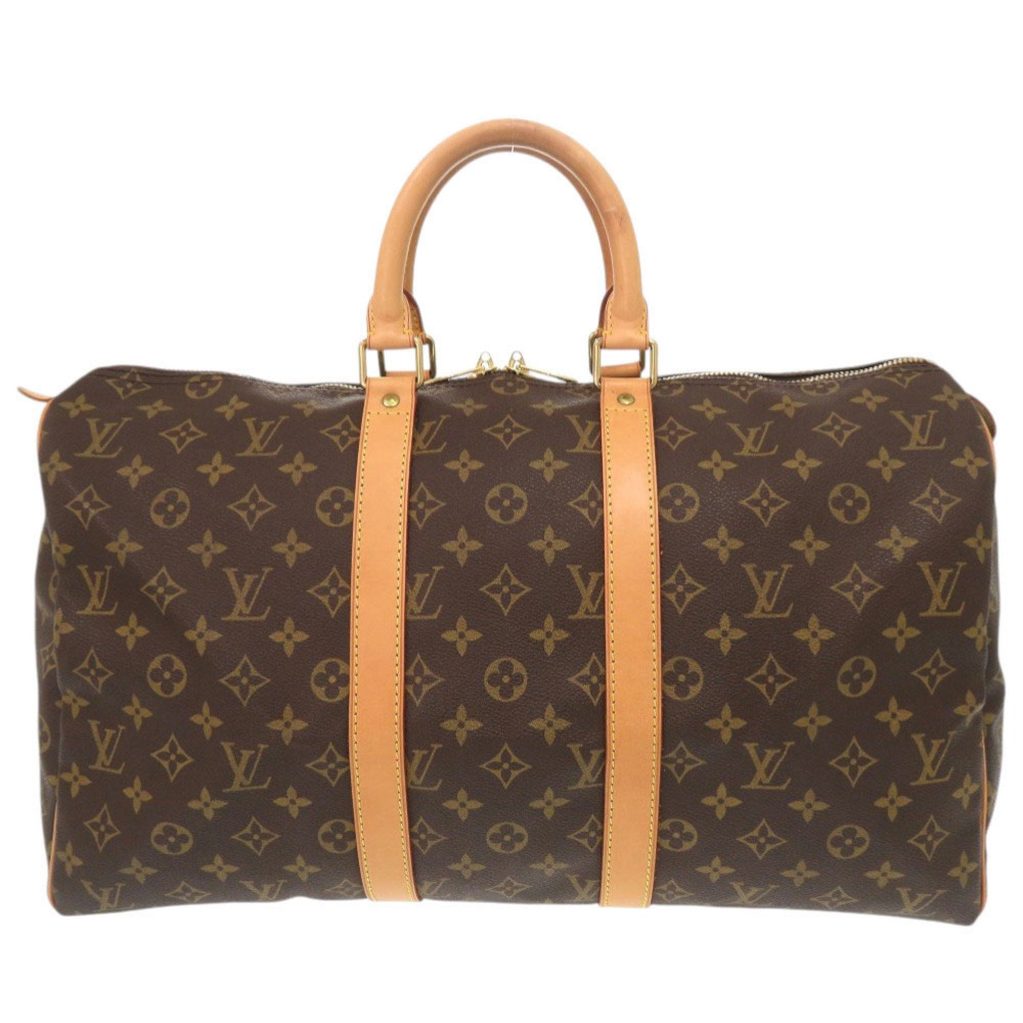 Louis Vuitton Louis Vuitton Keepall 45 Monogram M41428 Brown Boston Bag 0758 LOUIS VUITTON Size ONE SIZE - 2 Thumbnail