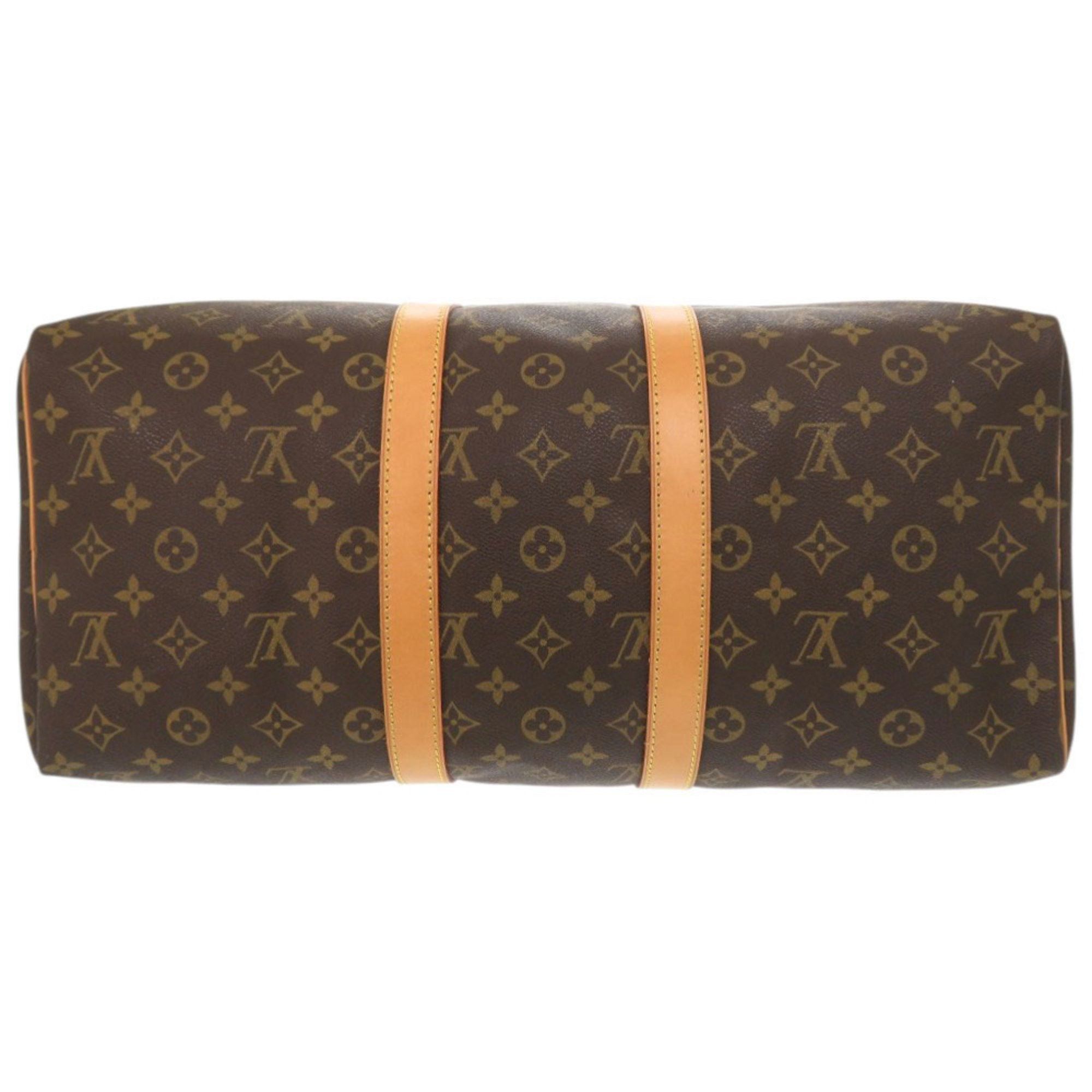 Louis Vuitton Louis Vuitton Keepall 45 Monogram M41428 Brown Boston Bag 0758 LOUIS VUITTON Size ONE SIZE - 3 Thumbnail