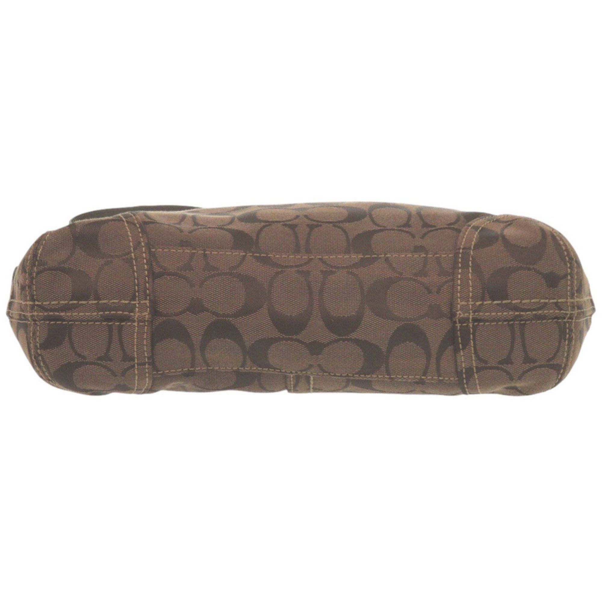 Coach Coach Canvas Brown Shoulder Bag 0009 COACH Size ONE SIZE - 4 Thumbnail