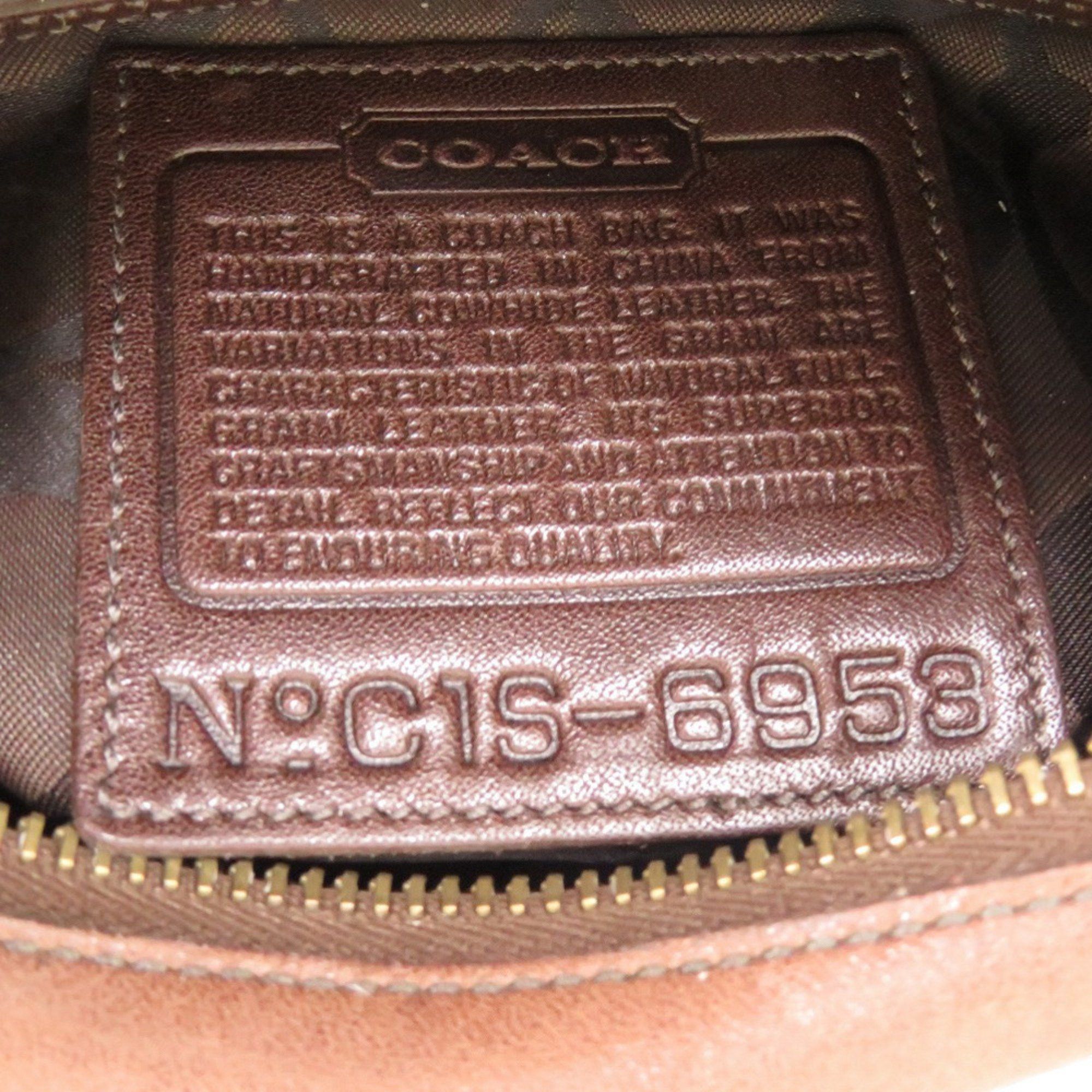 Coach Coach one-shoulder bag, Old leather, brown, shoulder bag 0673 COACH Size ONE SIZE - 8 Thumbnail