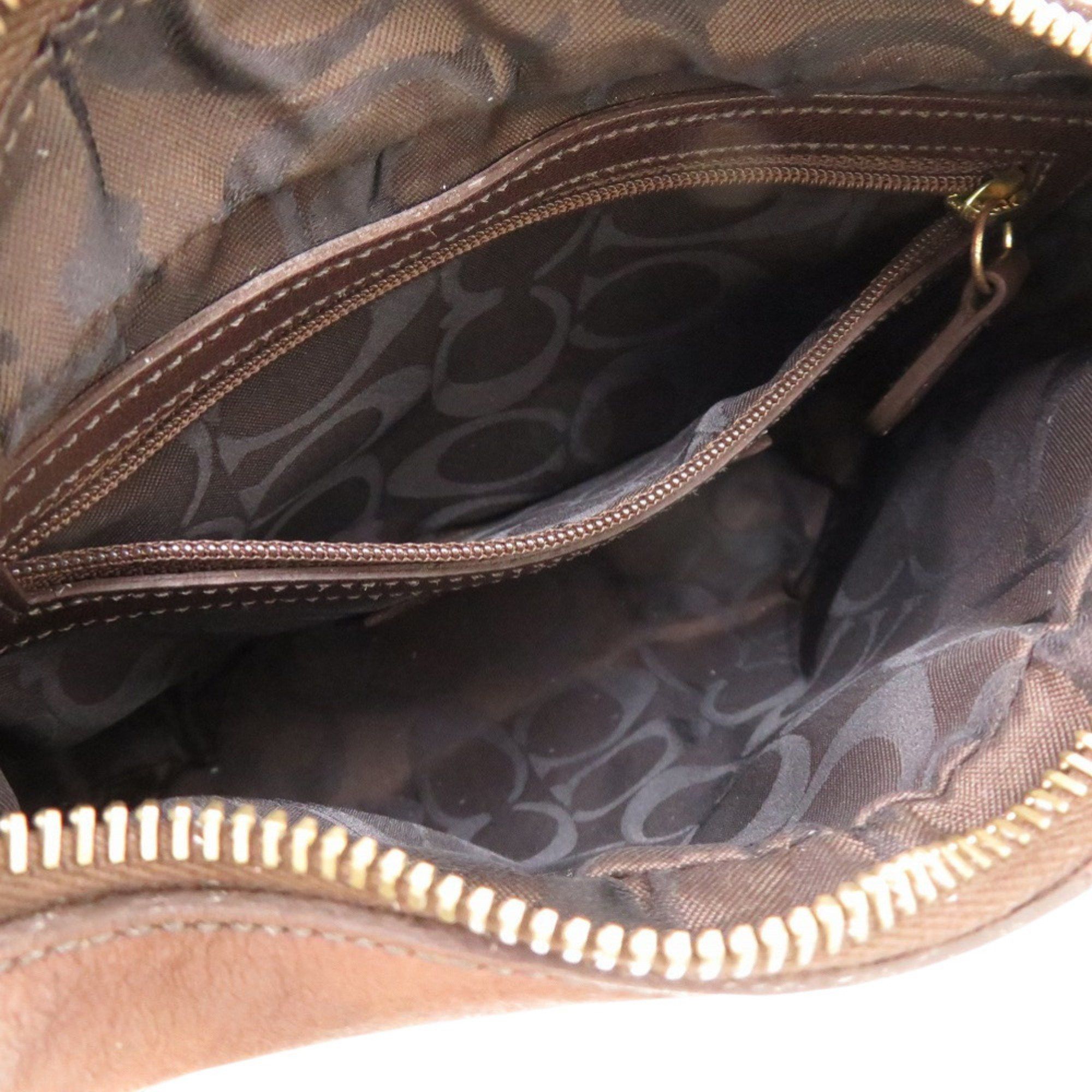Coach Coach one-shoulder bag, Old leather, brown, shoulder bag 0673 COACH Size ONE SIZE - 7 Thumbnail