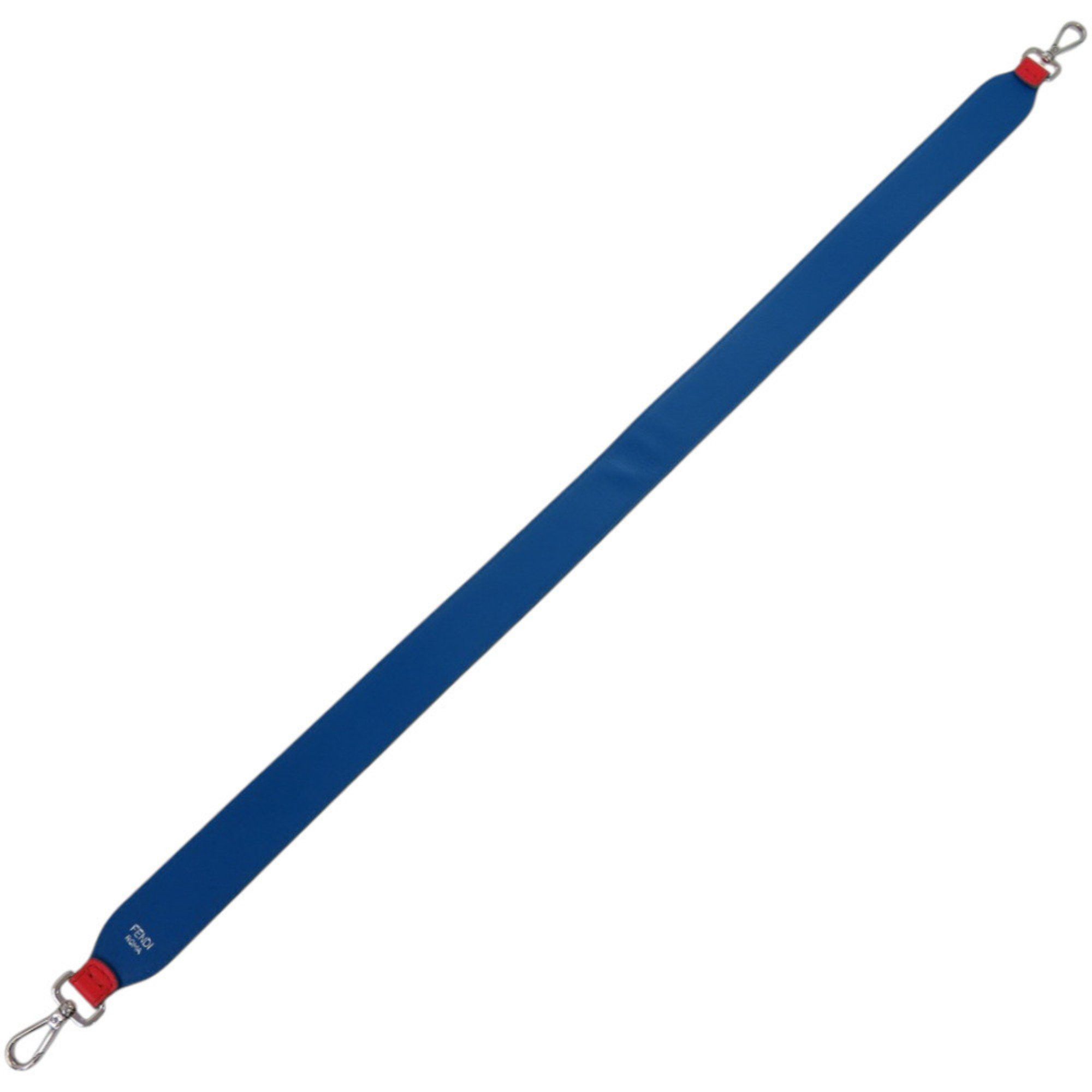 Fendi Fendi Leather Red and Blue Two-Tone Shoulder Strap 0540 FENDI Size ONE SIZE - 5 Thumbnail