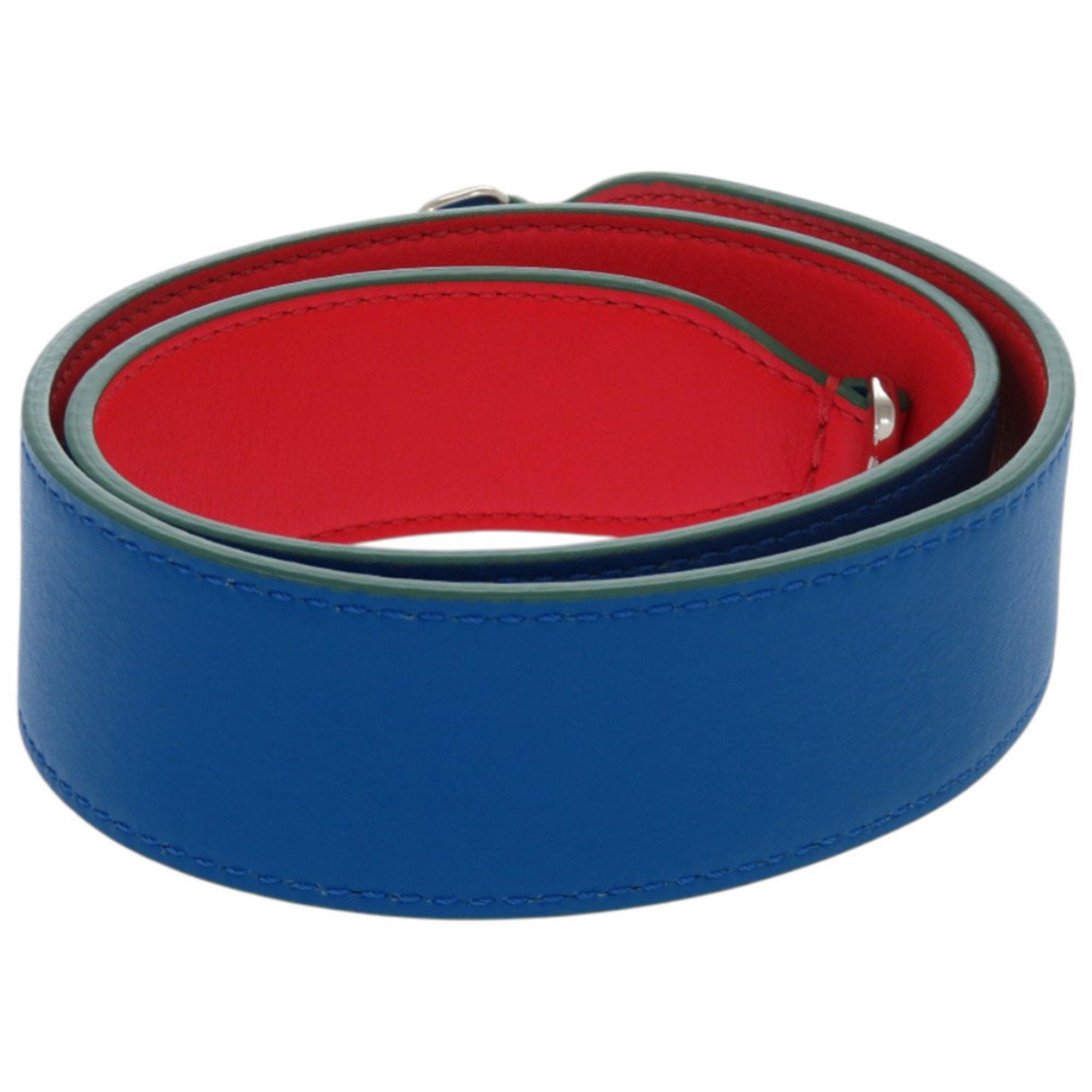 Fendi Fendi Leather Red and Blue Two-Tone Shoulder Strap 0540 FENDI Size ONE SIZE - 4 Thumbnail